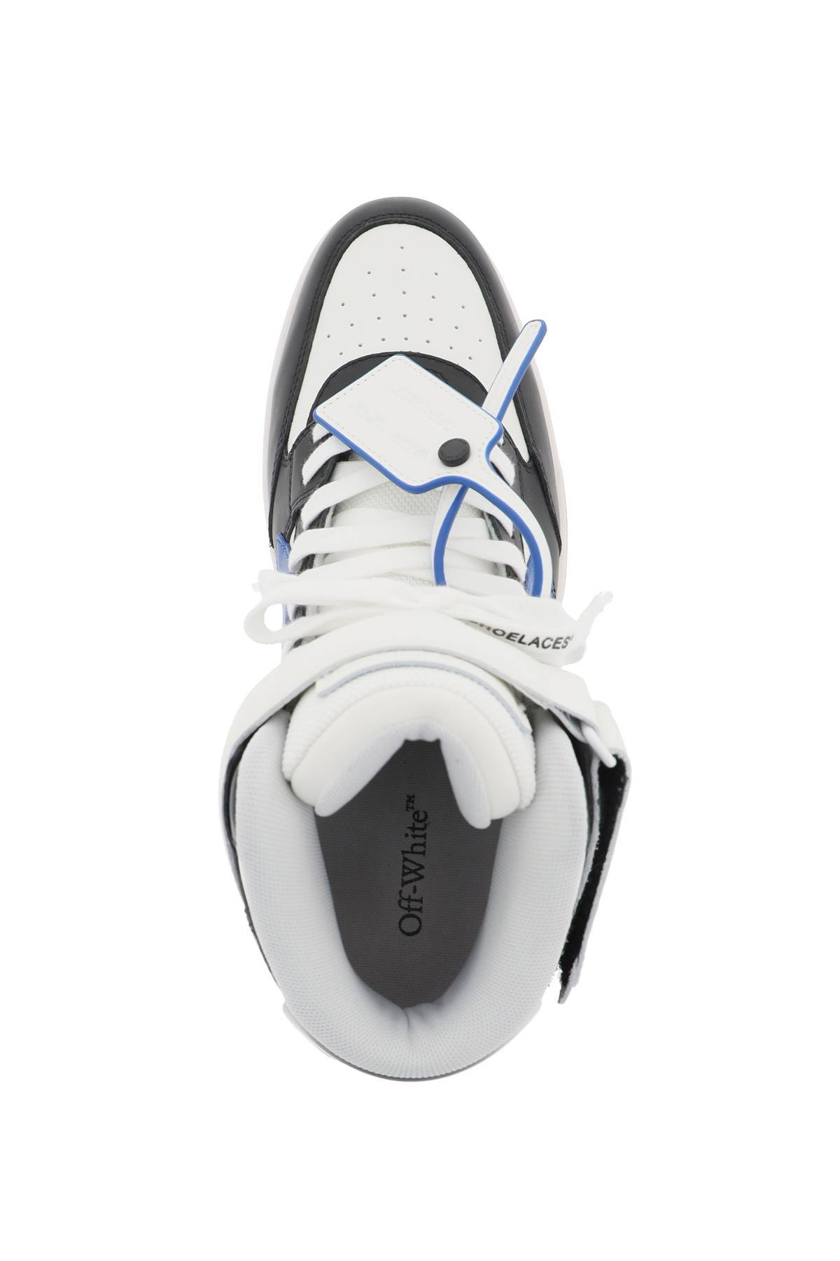 Shop Off-white Out Of Office High Top Sneakers In White,blue,black