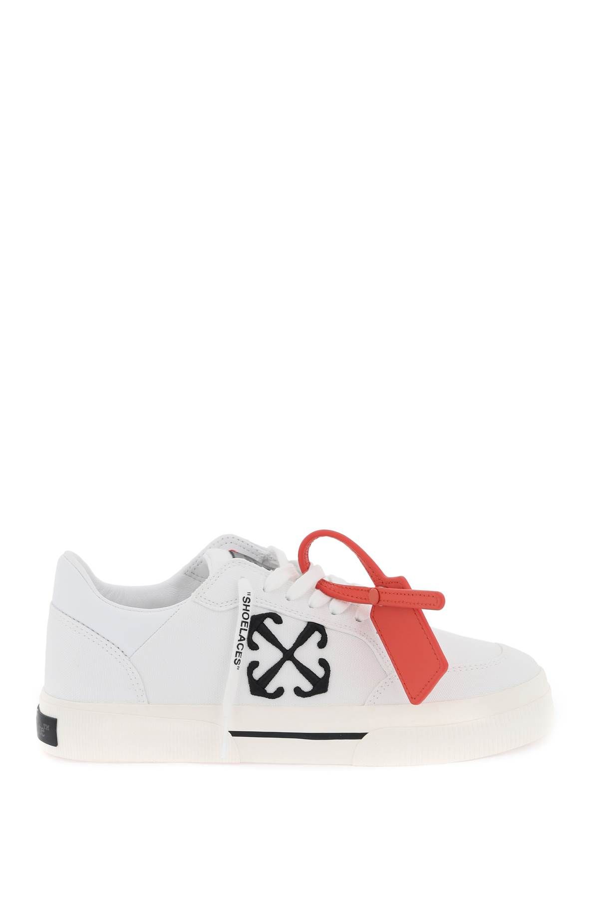 Shop Off-white Low Canvas Vulcanized Sneakers In In White