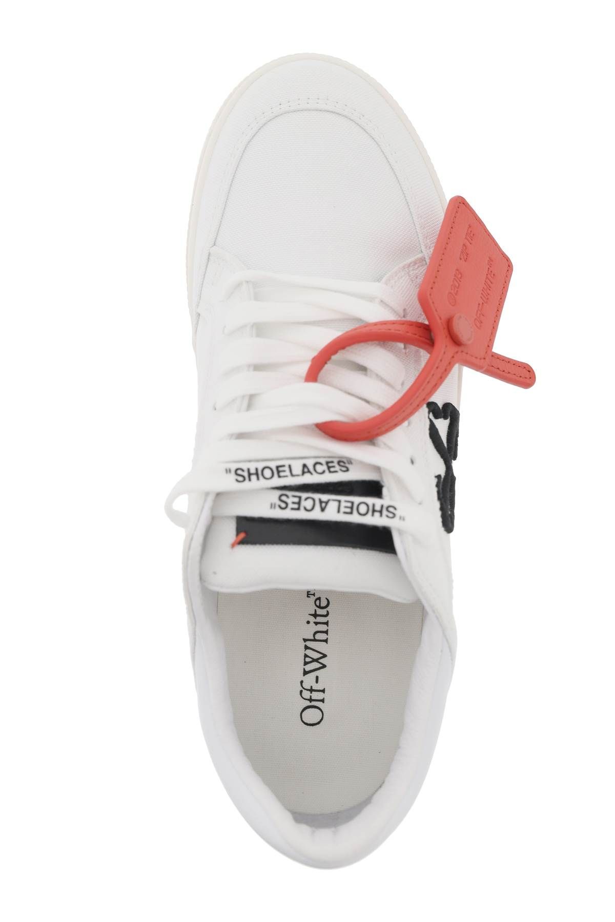 Shop Off-white Low Canvas Vulcanized Sneakers In In White