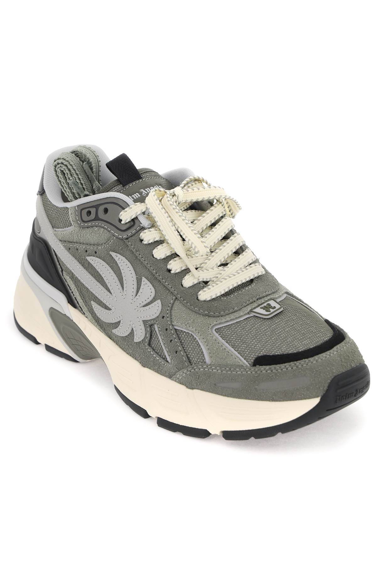 Shop Palm Angels Palm Runner Sneakers For In Green