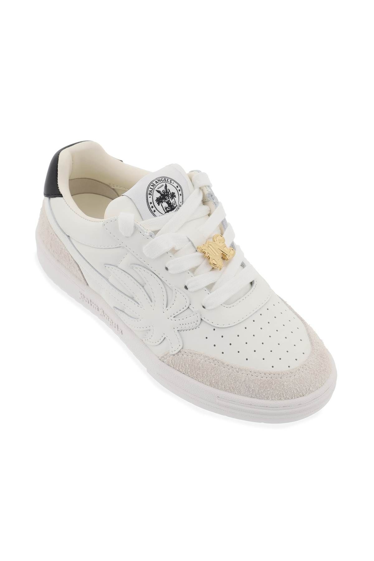 Shop Palm Angels Palm Beach University Sneakers In White