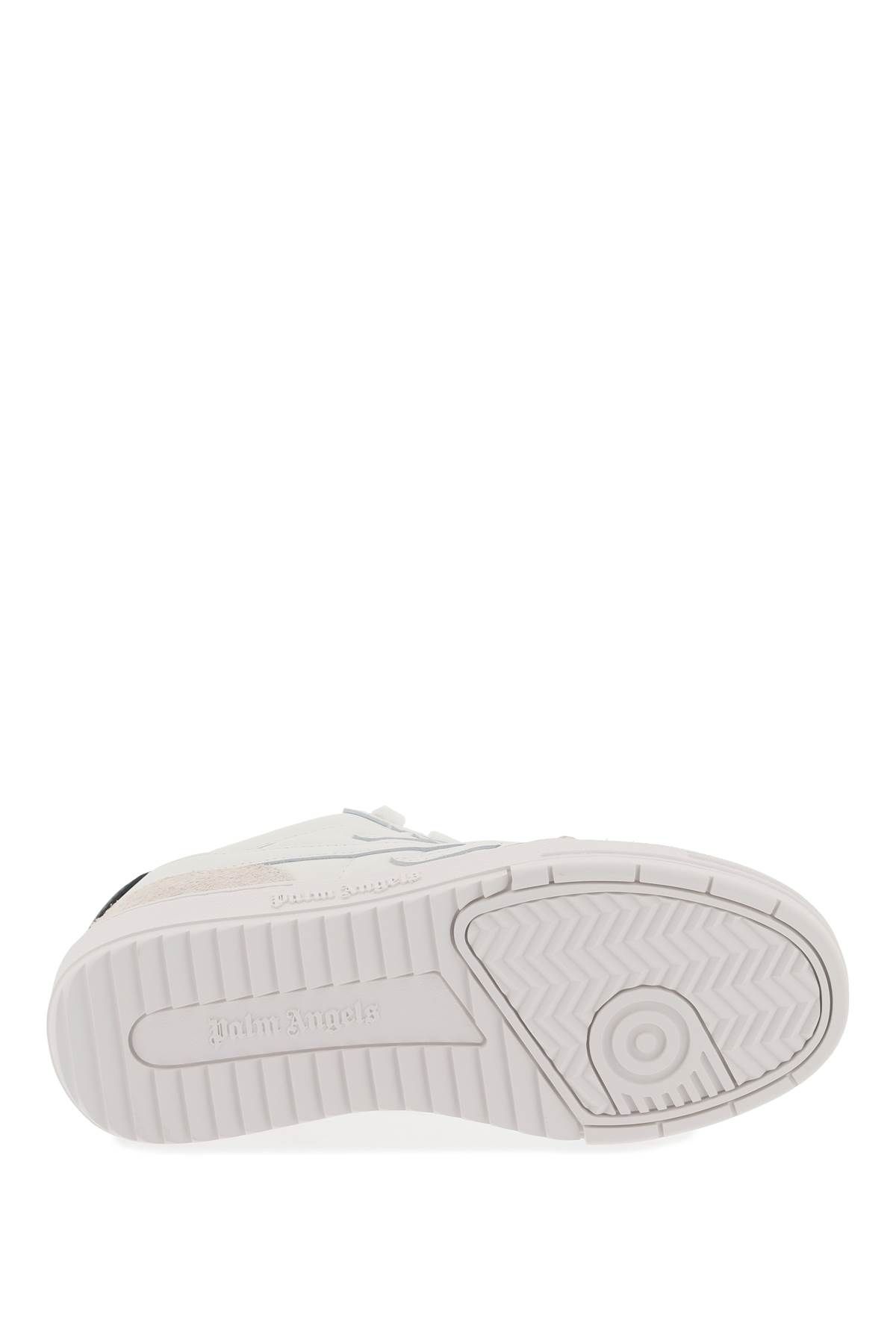 Shop Palm Angels Palm Beach University Sneakers In White