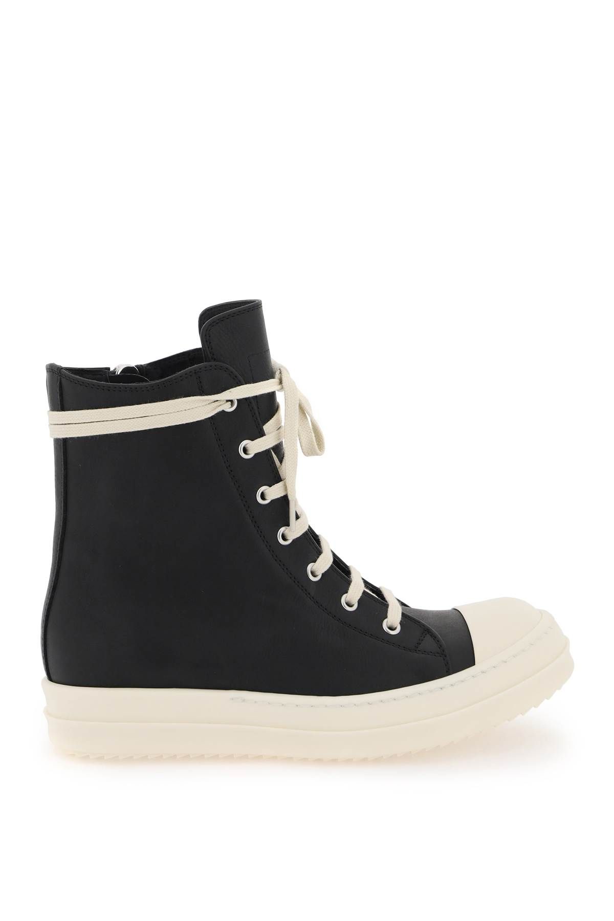 Shop Rick Owens Geobasket Sneakers In White