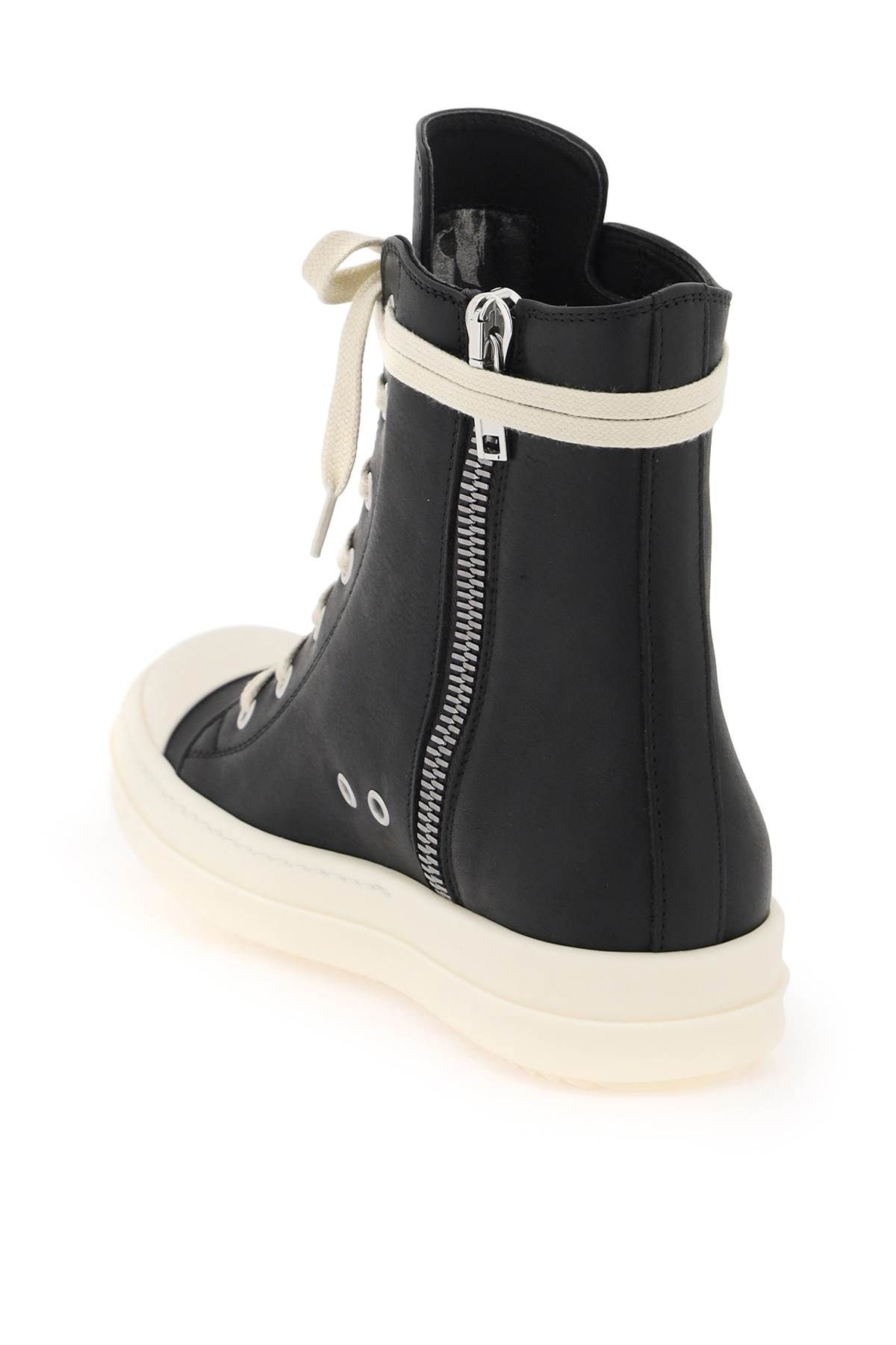 Shop Rick Owens Geobasket Sneakers In White