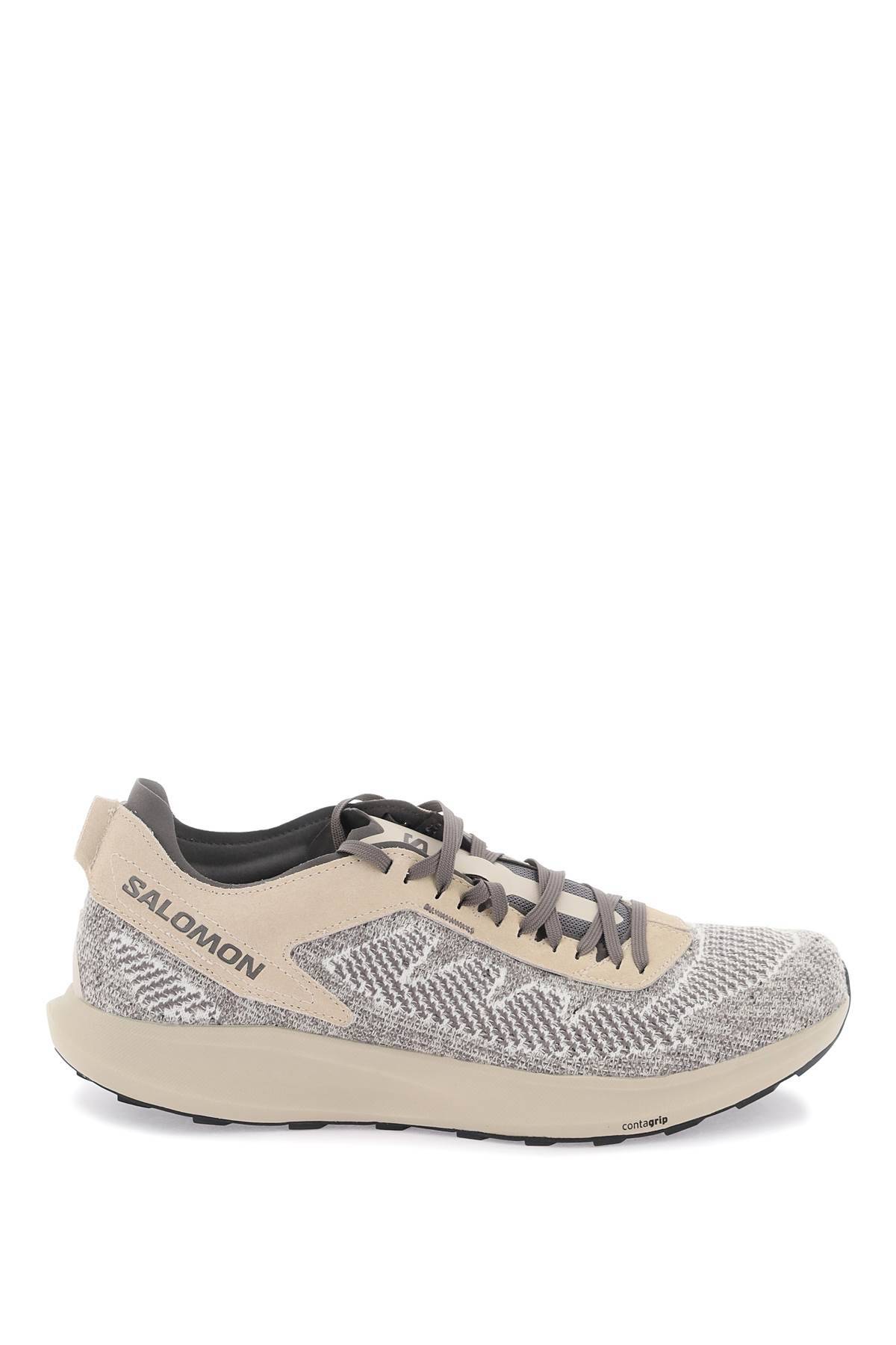 Shop Salomon Pulsar Prg Sneakers In Beige,grey