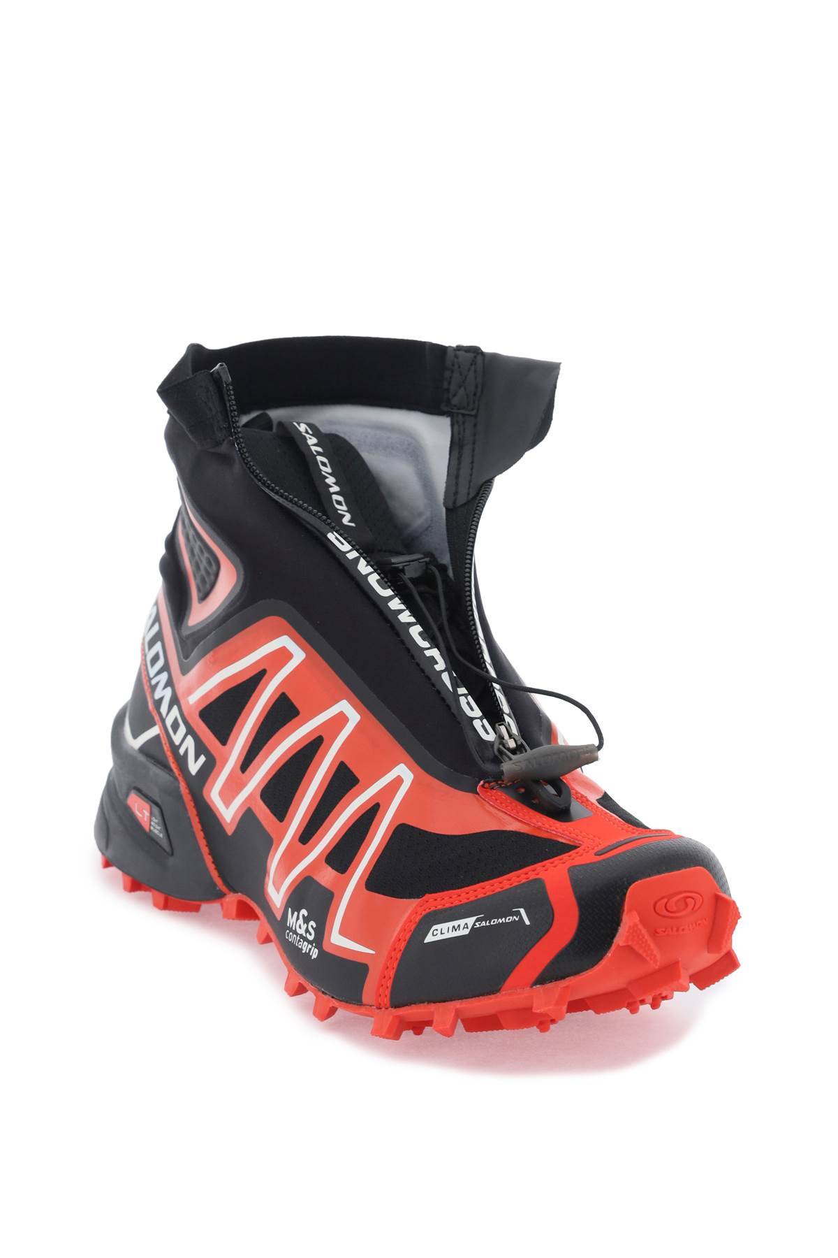 Shop Salomon Snowcross Sneakers In Black,red