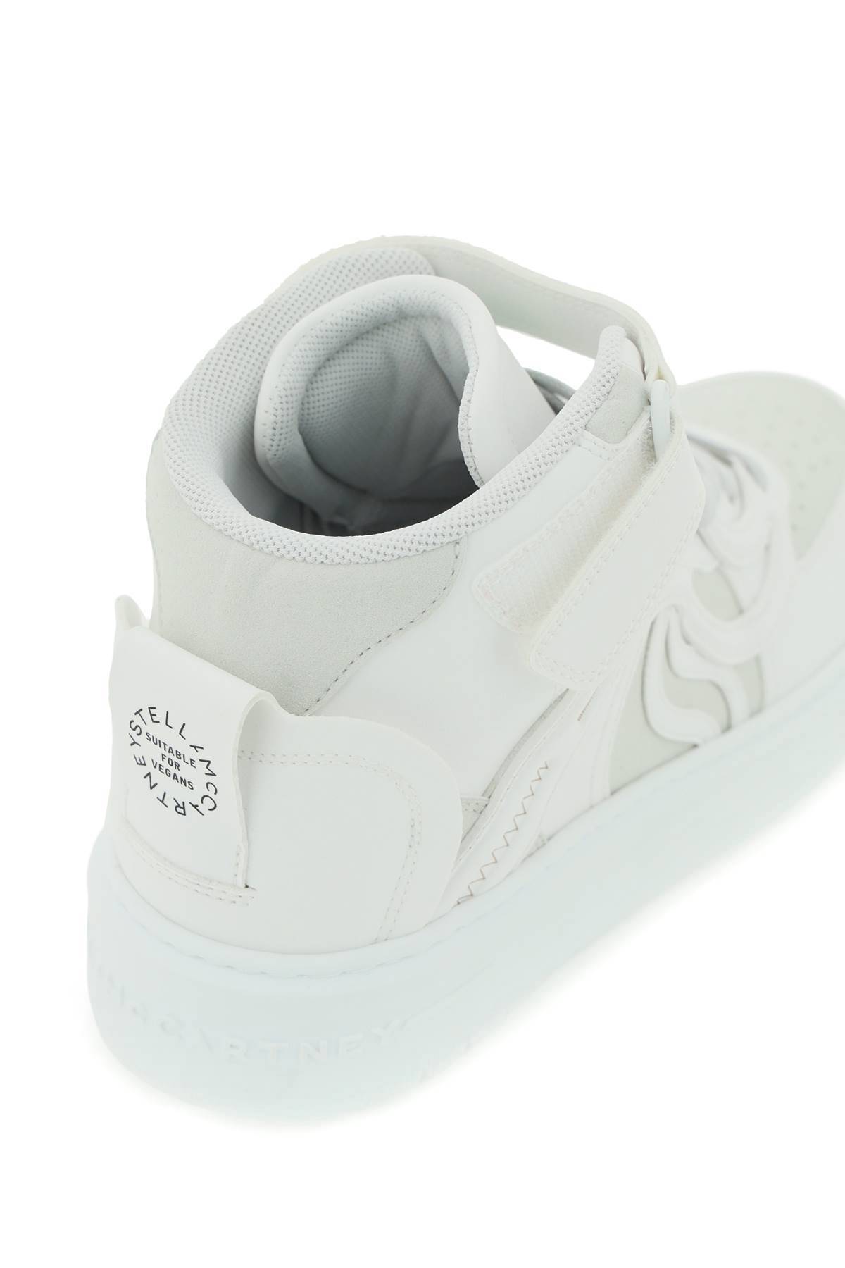 Shop Stella Mccartney S-wave High Top Sneakers In White