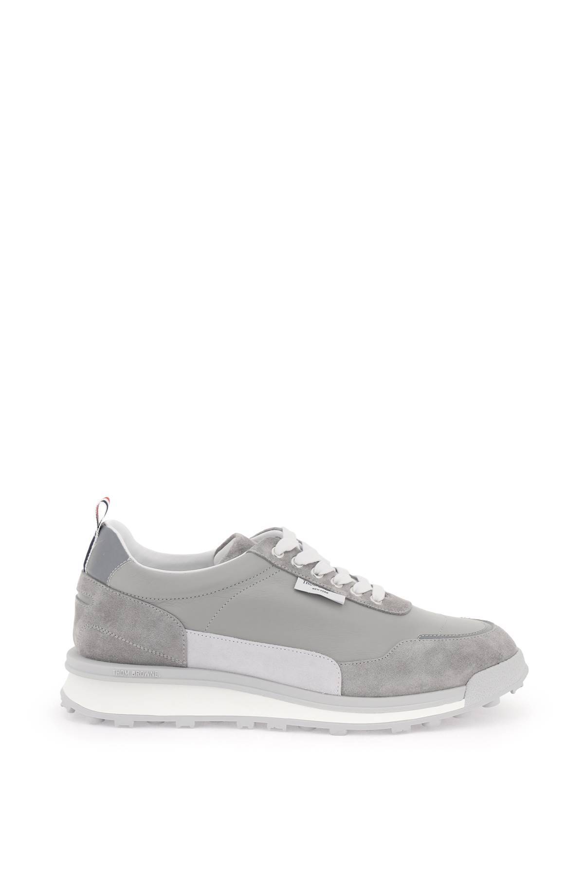Shop Thom Browne Alumni Trainer Sneakers In Grey