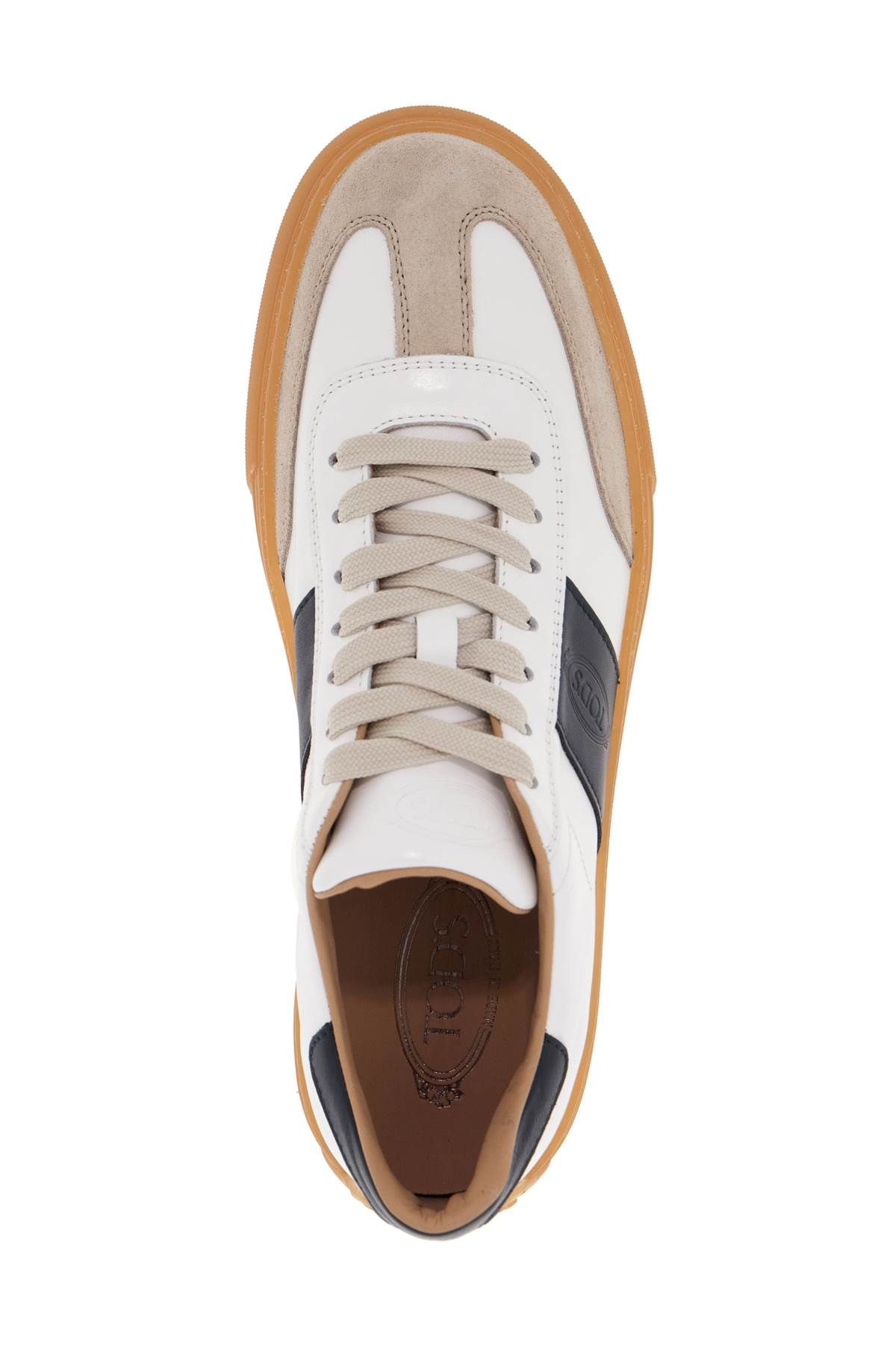 Shop Tod's Leather Sneakers For Everyday In White