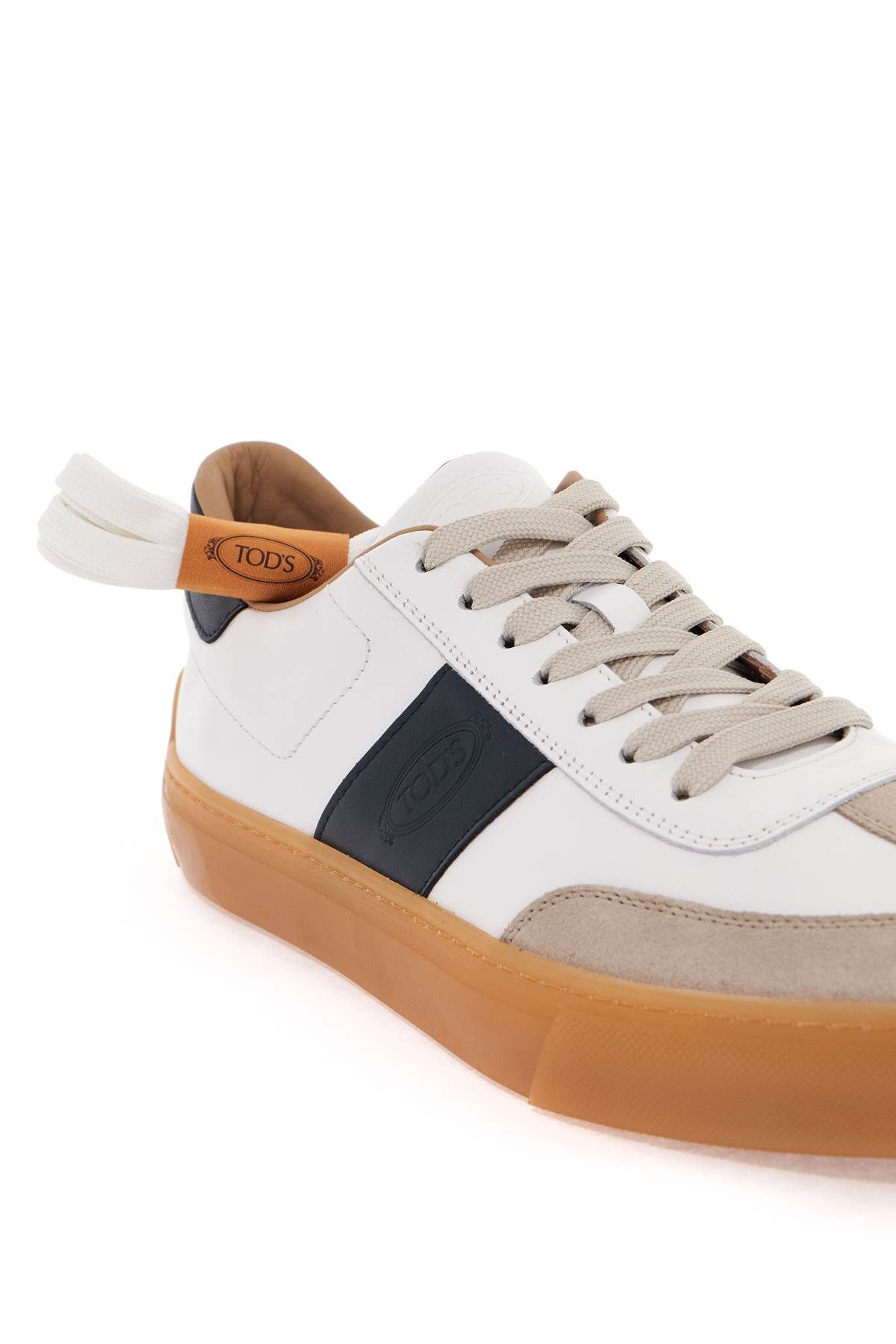 Shop Tod's Leather Sneakers For Everyday In White