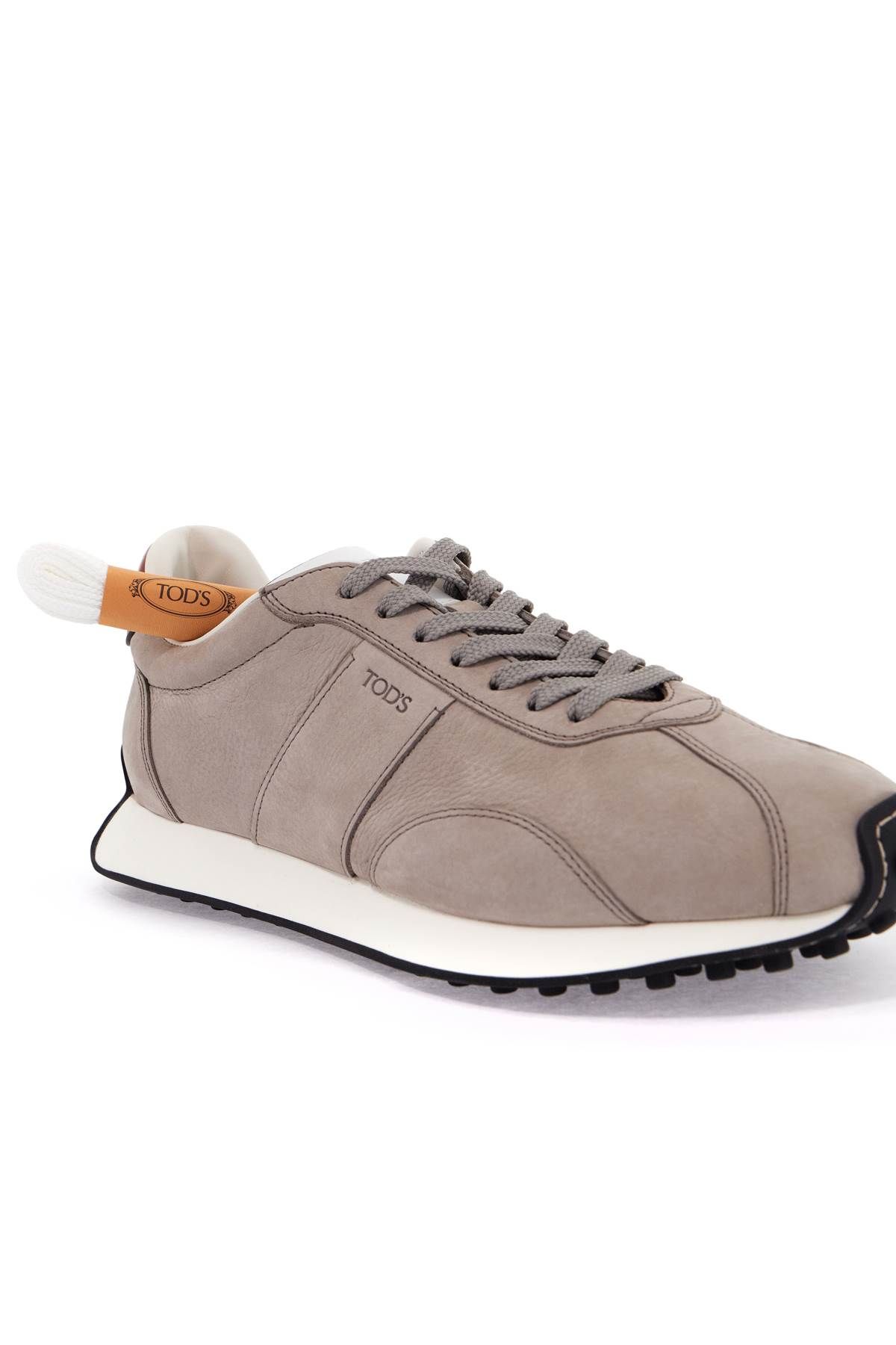 Shop Tod's Vintage Leather T Sneakers In 8 In Grey