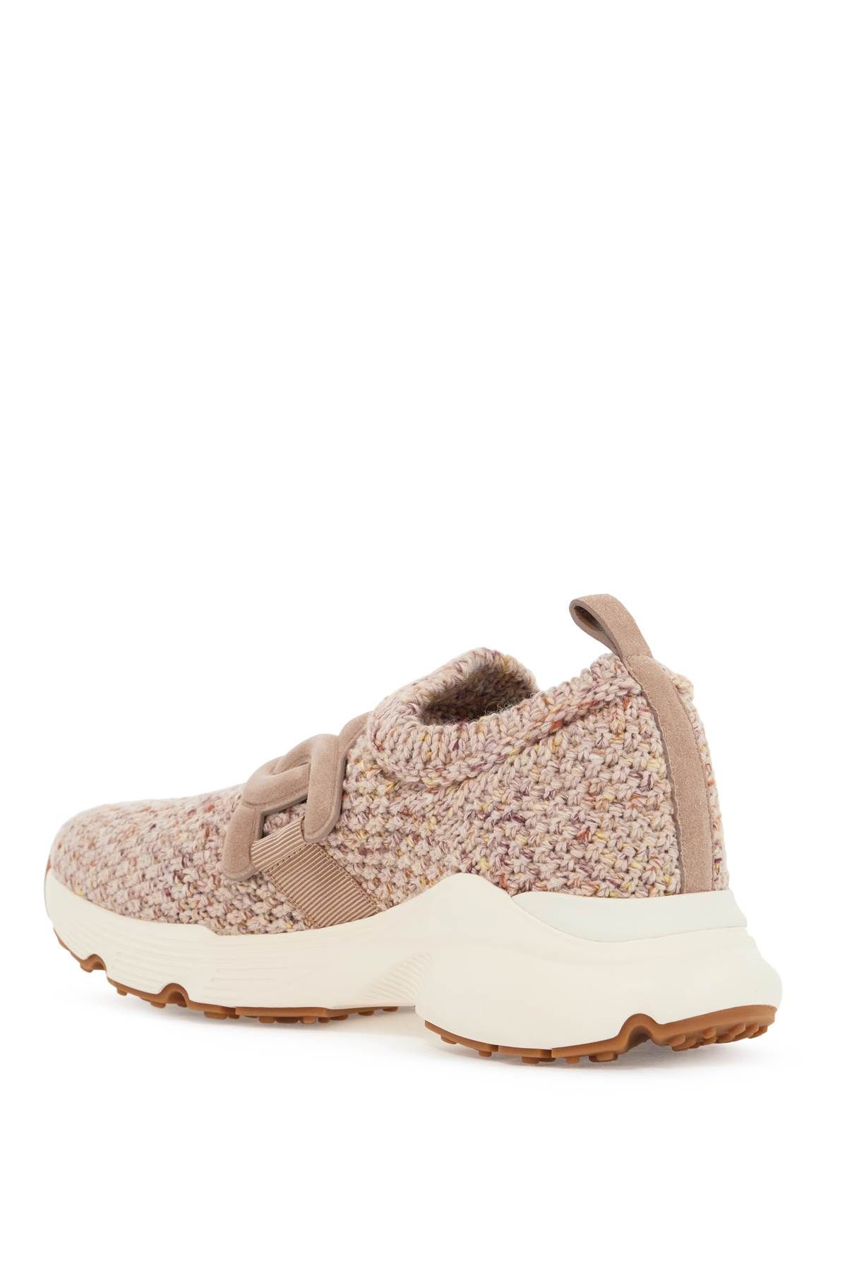 Shop Tod's "knit Kate Sneakers In Pink