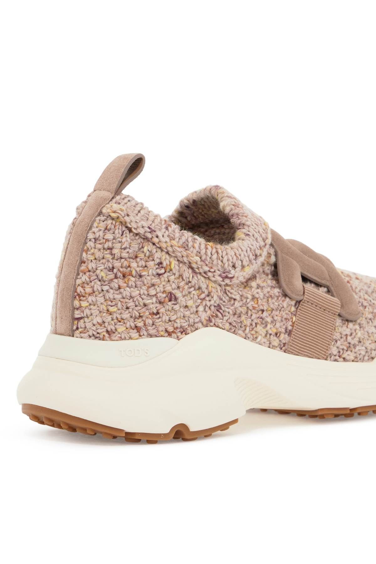 Shop Tod's "knit Kate Sneakers In Pink