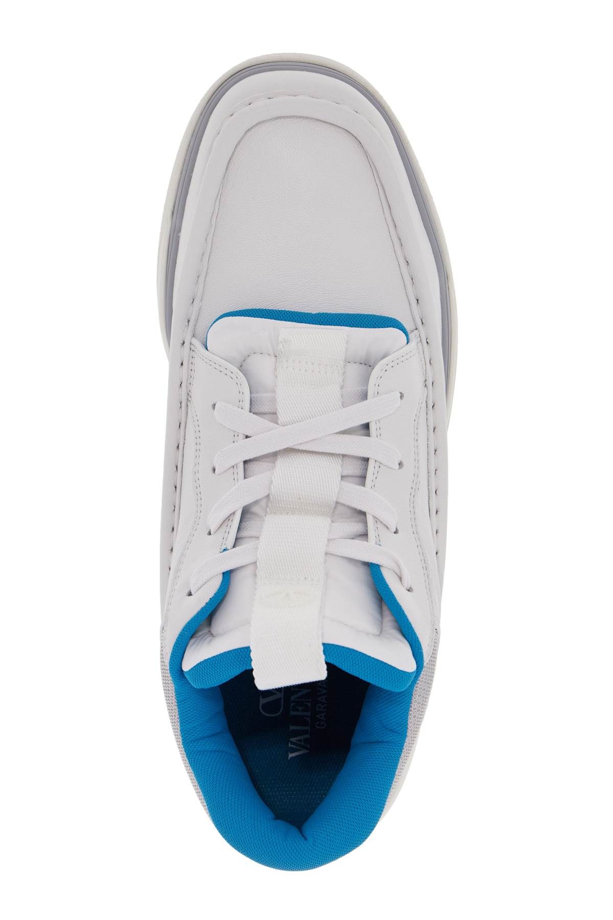 Shop Valentino Mid-top Runboot In White