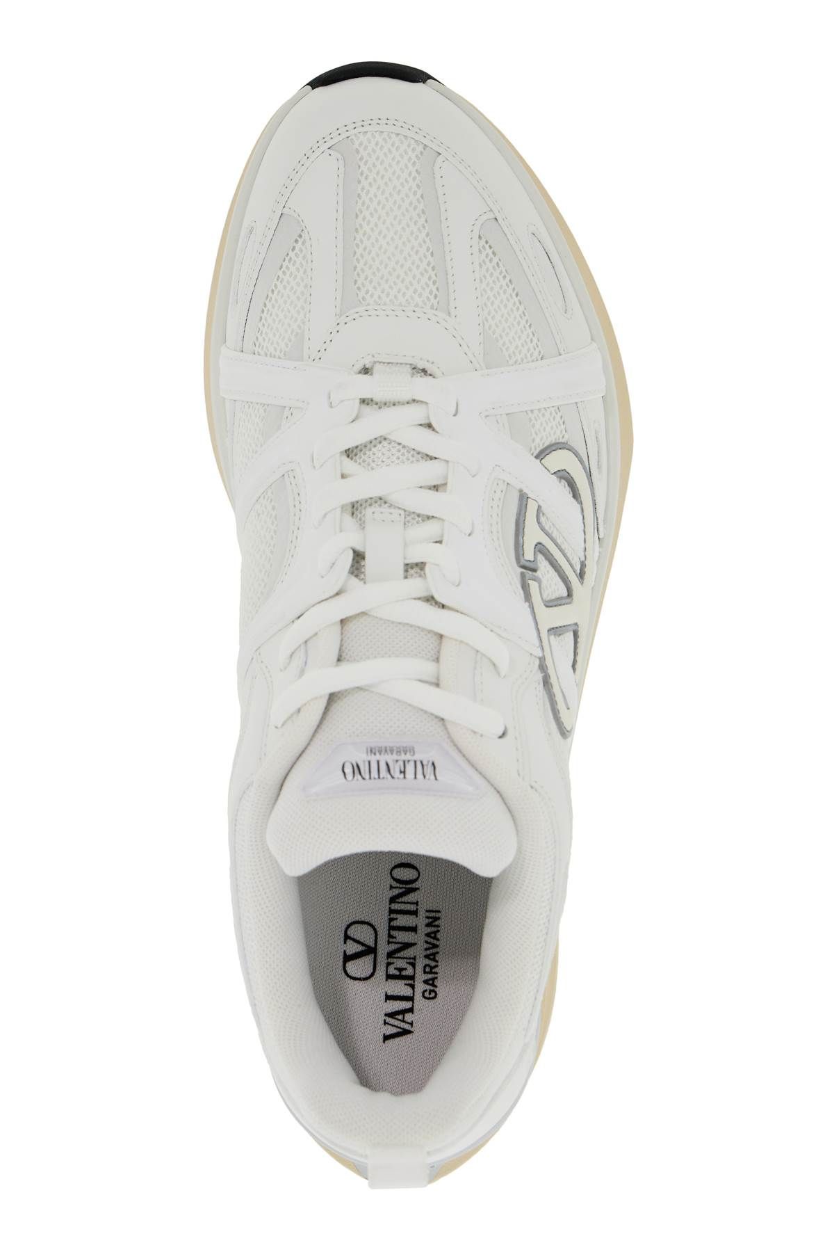 Shop Valentino Low Top Vlogo Easyjog In White