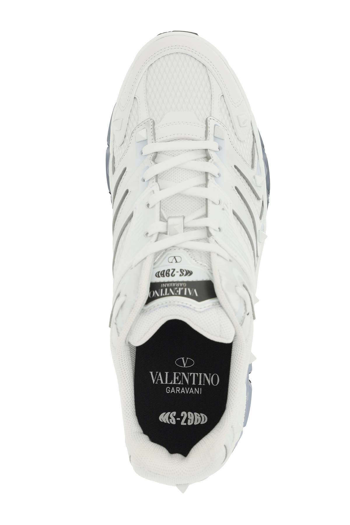 Shop Valentino Low-top Ms-2960 Sneakers In Silver