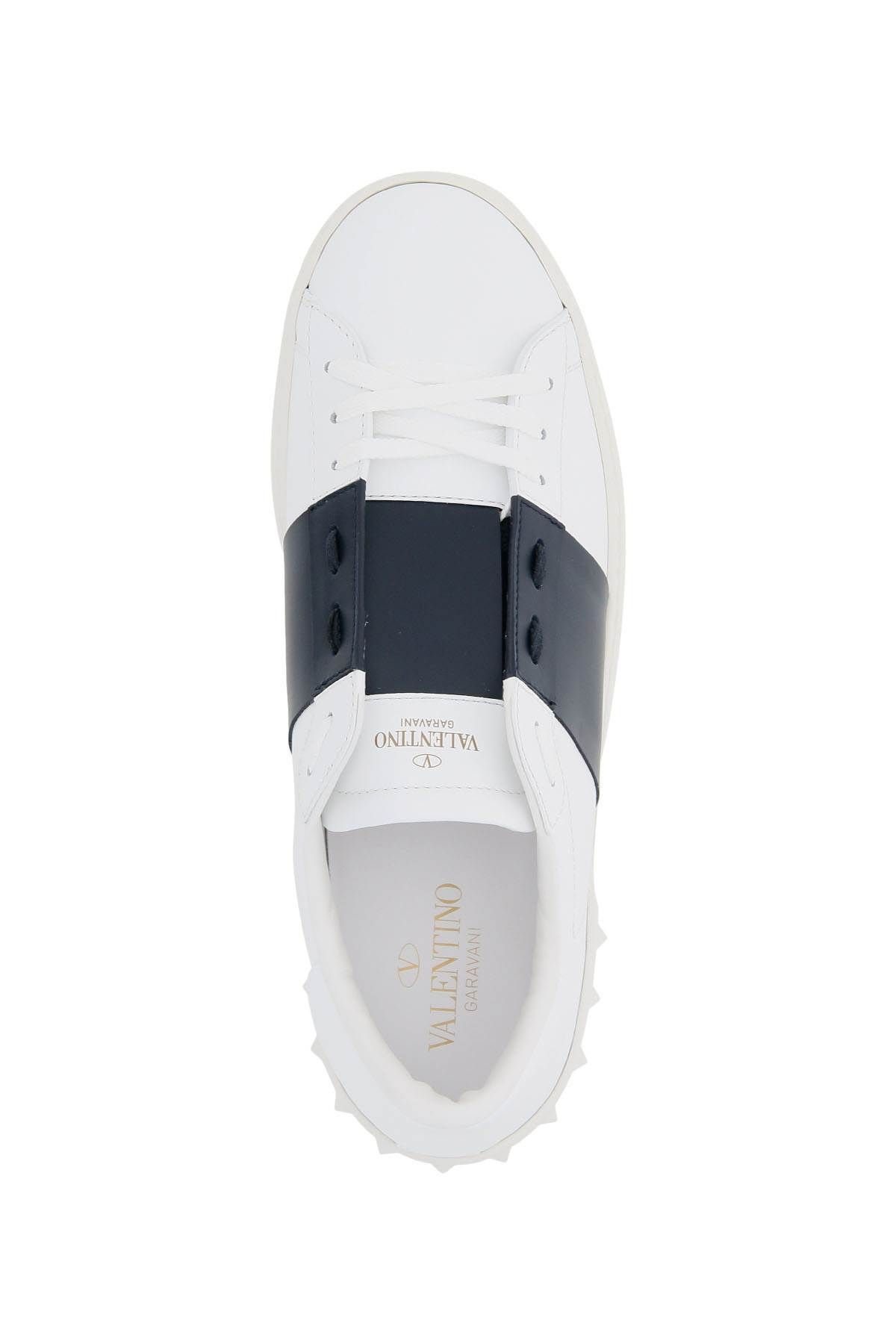 Shop Valentino Open Sneakers In White