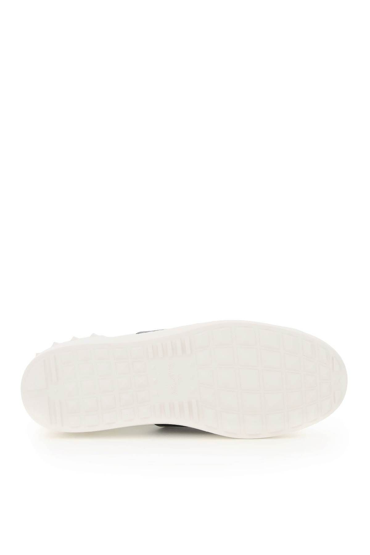 Shop Valentino Open Sneakers In White