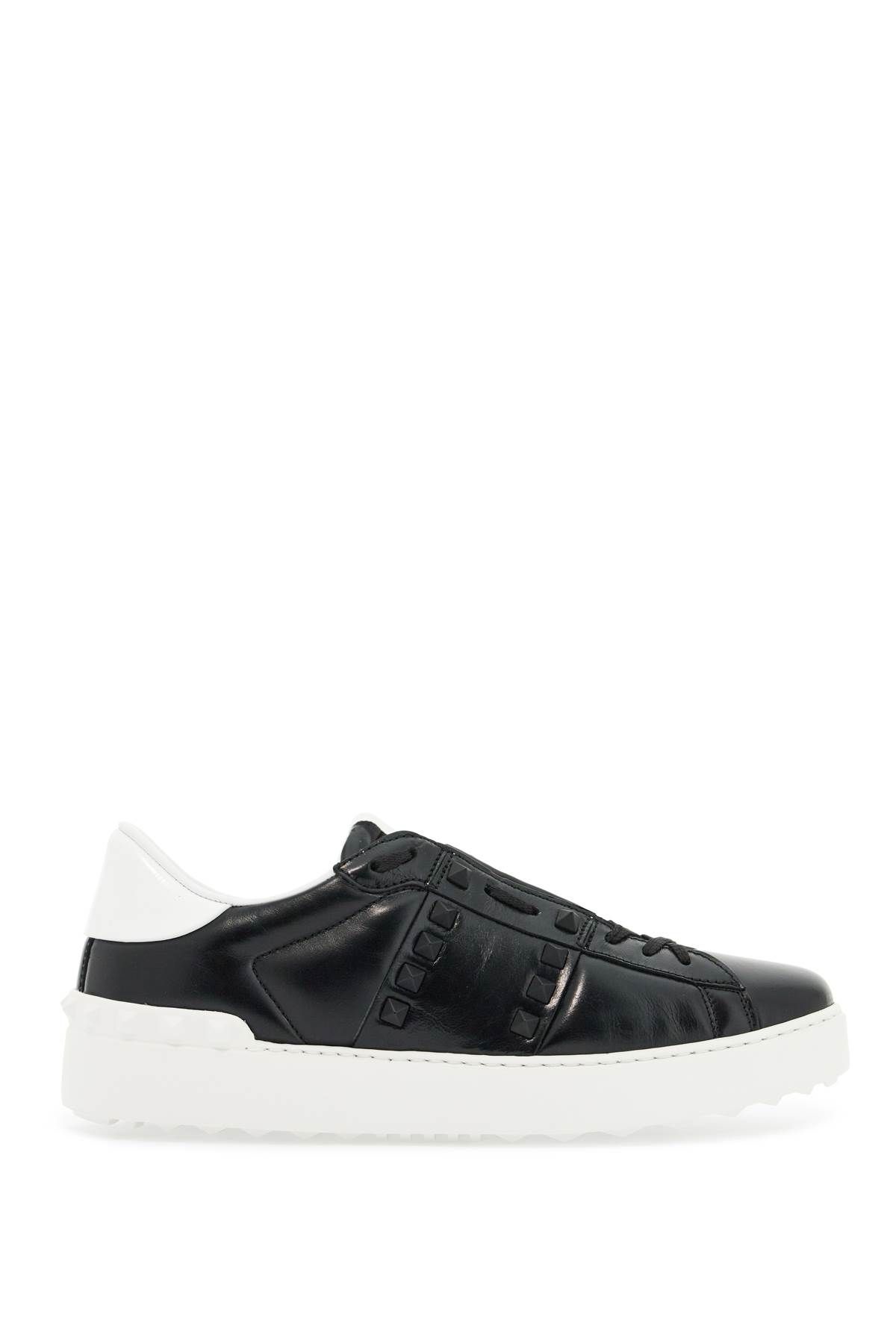 Shop Valentino Untitled Rockstud Sneakers In Black