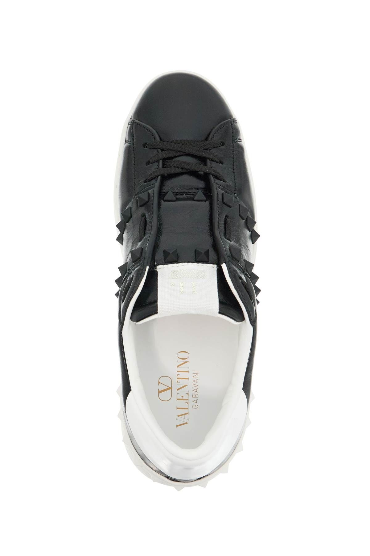 Shop Valentino Untitled Rockstud Sneakers In Black