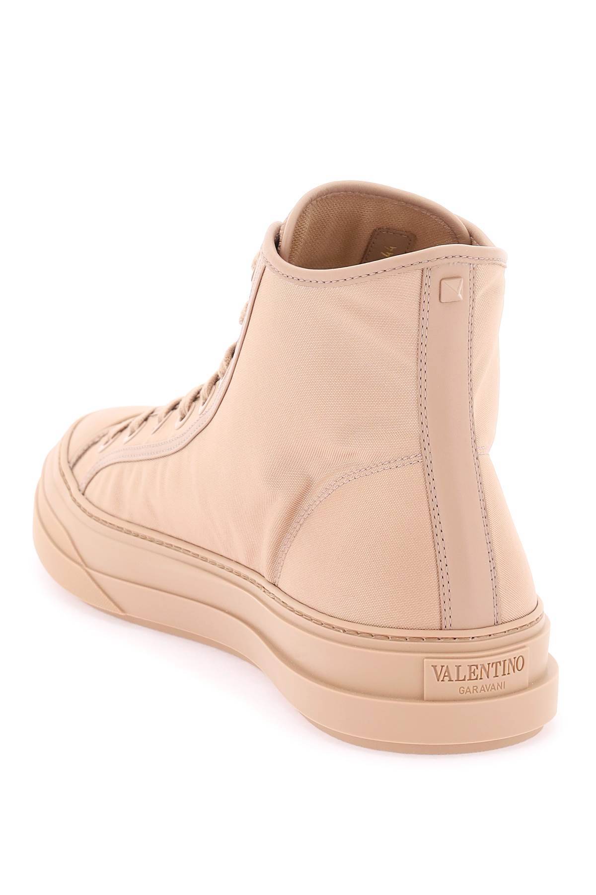 Shop Valentino 'totaloop' High-top Sneakers In Pink