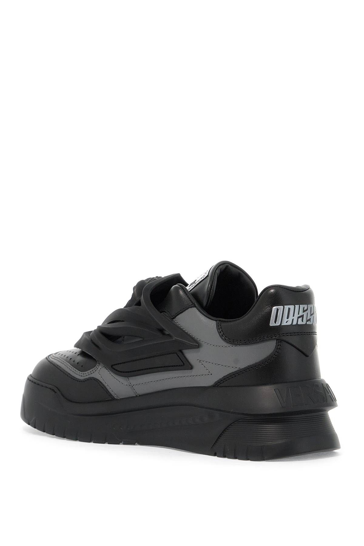 Shop Versace Odissea Sneakers In Grey