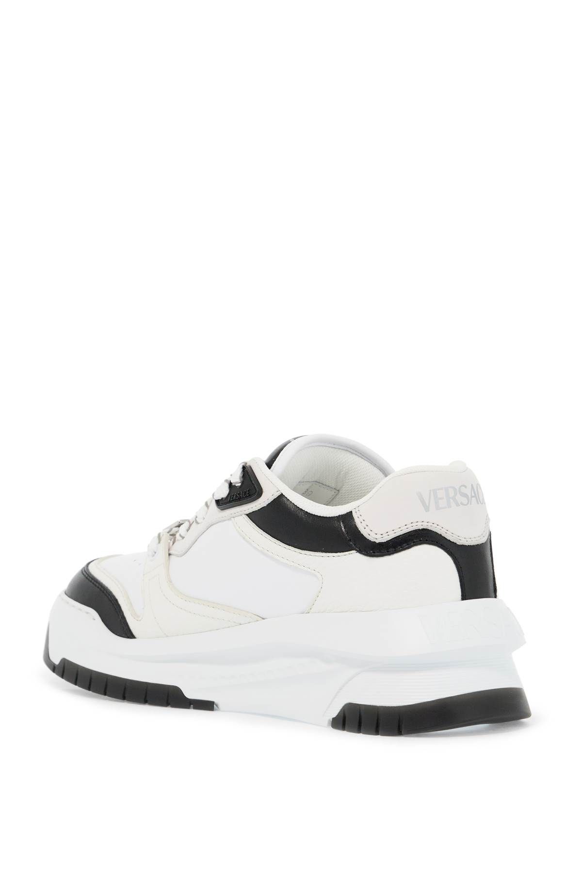 Shop Versace Odyssey Sneakers In White