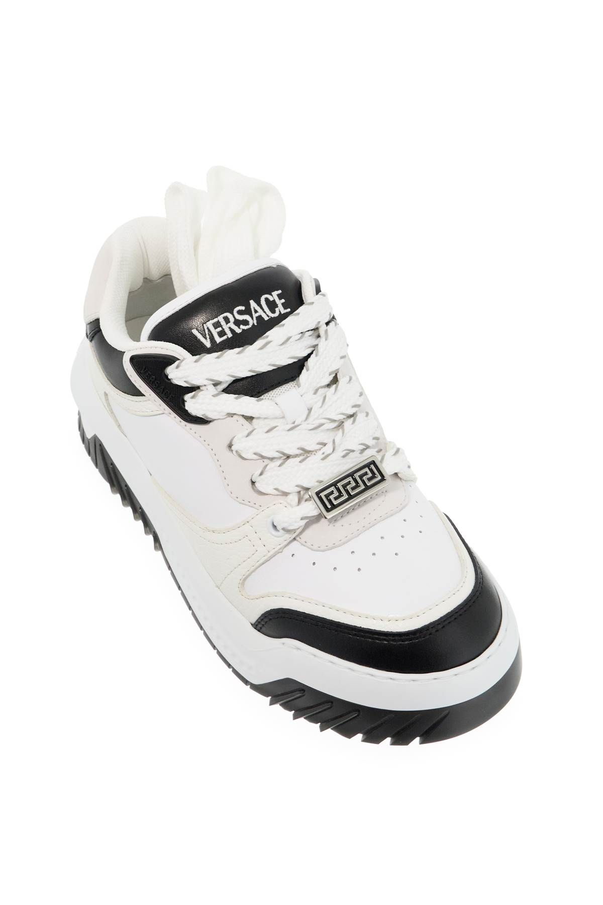 Shop Versace Odyssey Sneakers In White