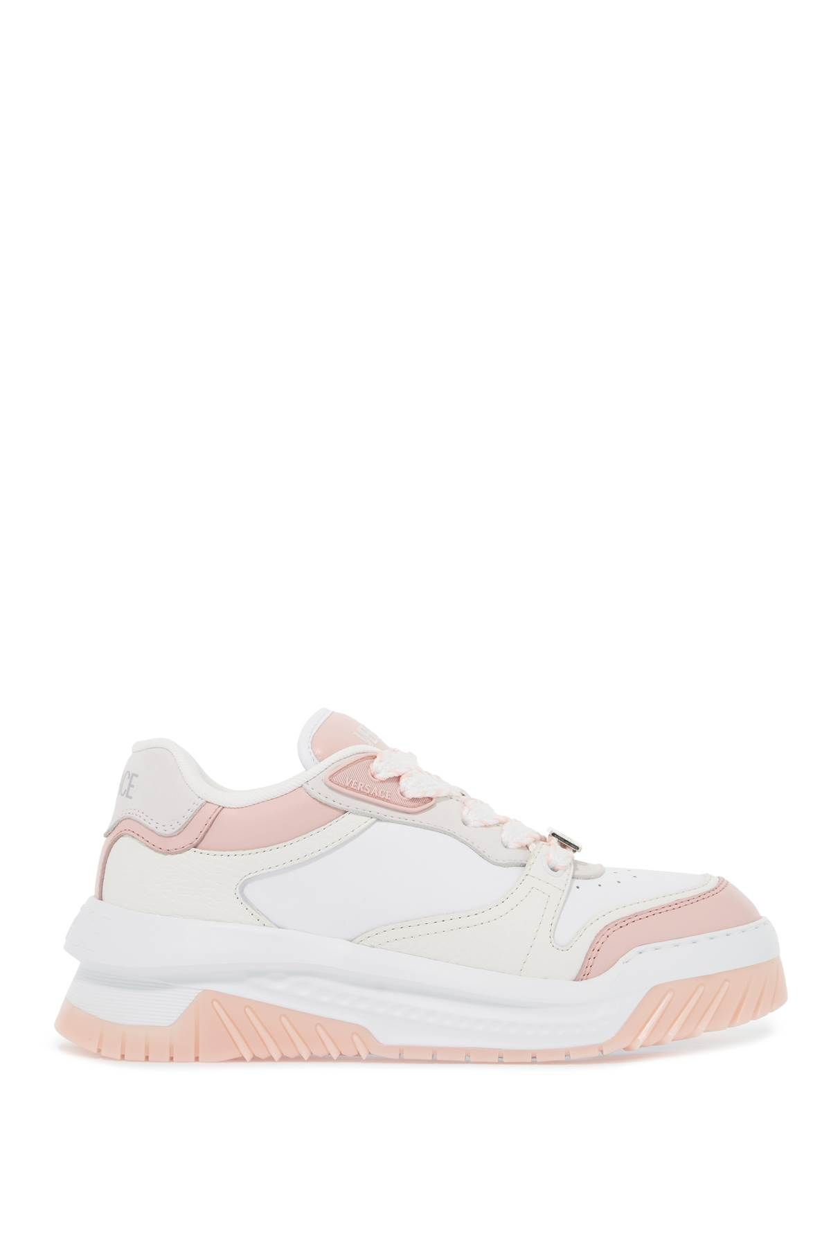 Shop Versace Odyssey Sneakers In White