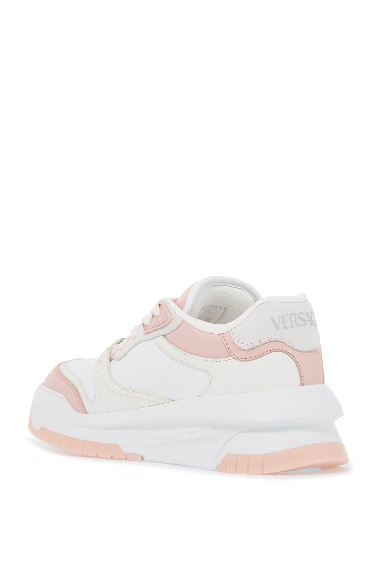 Shop Versace Odyssey Sneakers In White