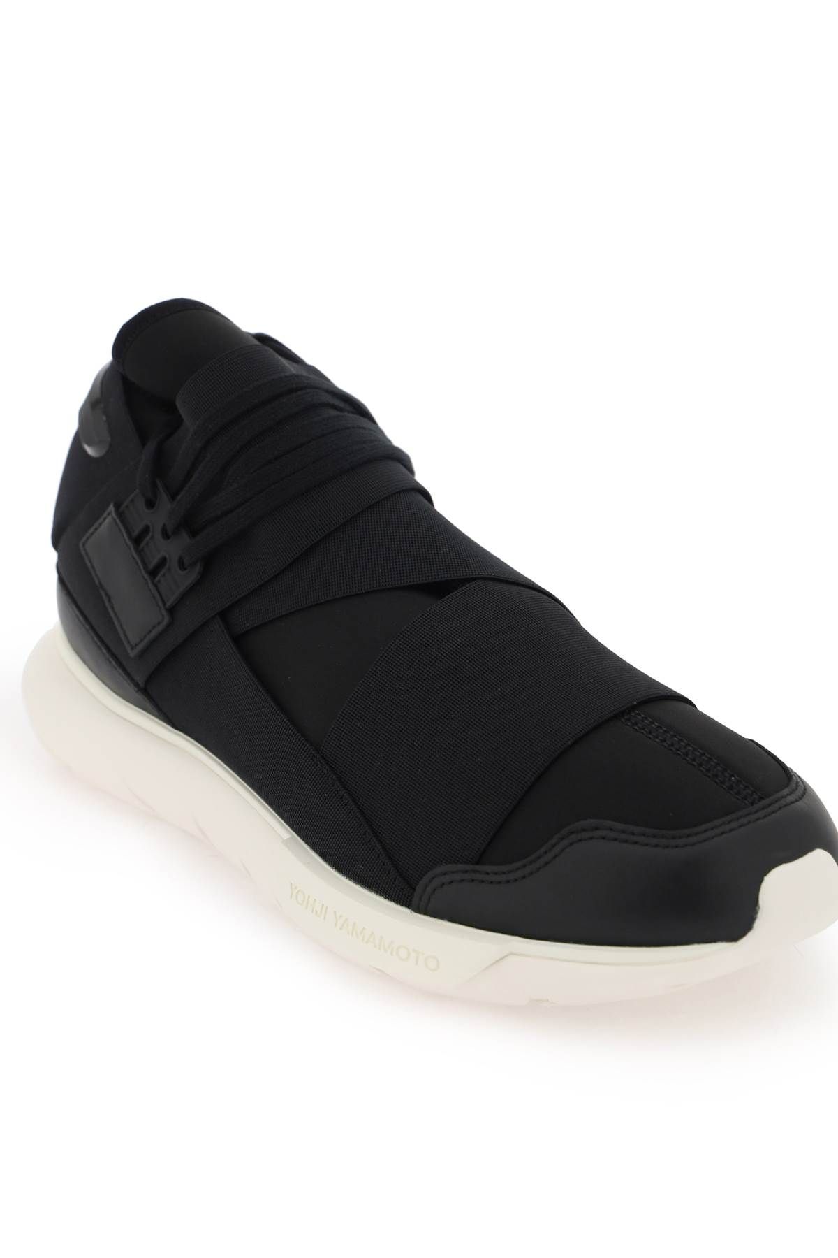 Shop Y-3 Low Qasa Sneakers In Black