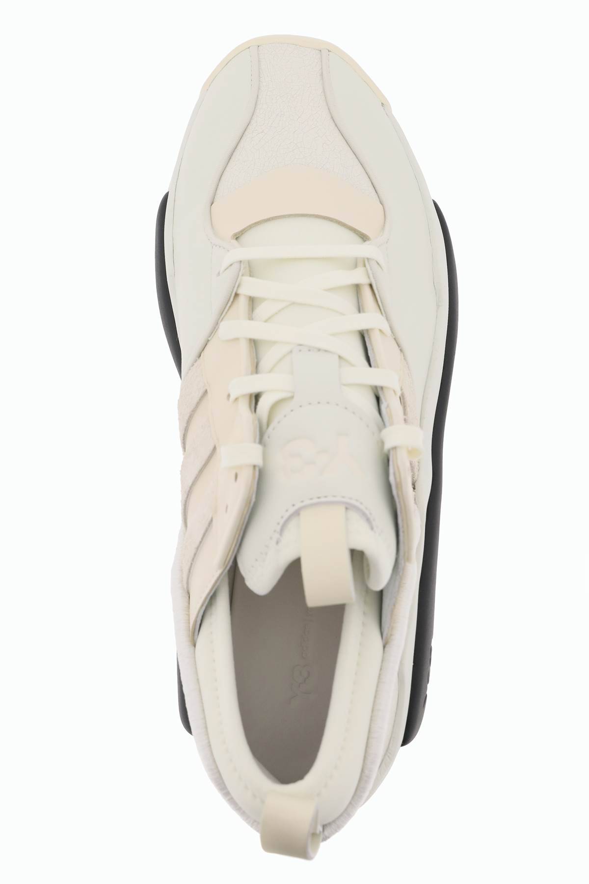 Shop Y-3 Rivalry Sneakers In White,beige