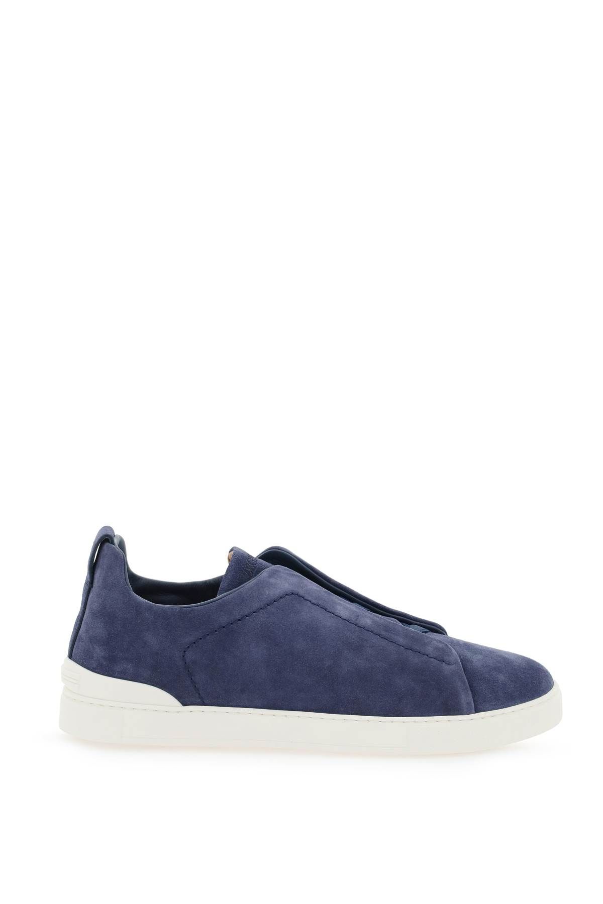 ZEGNA TRIPLE STITCH SLIP-ON SNEAKERS 