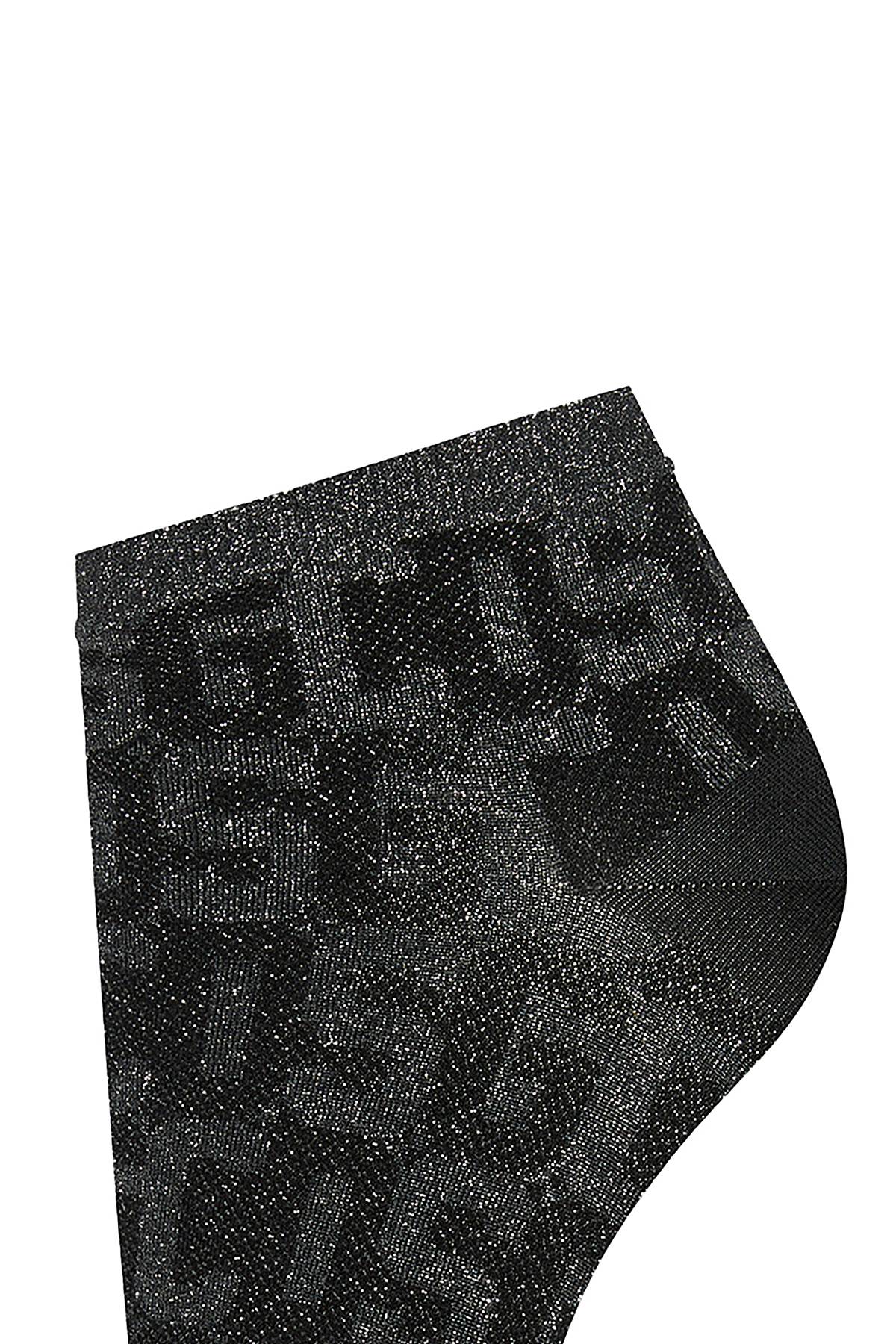 Shop Gcds X Wolford Monogram Socks In Black,grey