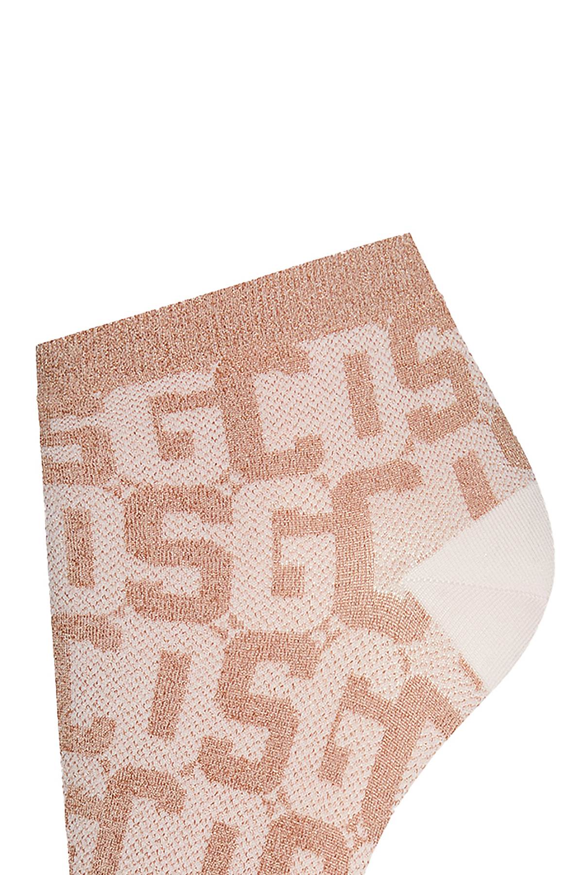Shop Gcds X Wolford Monogram Socks In Pink