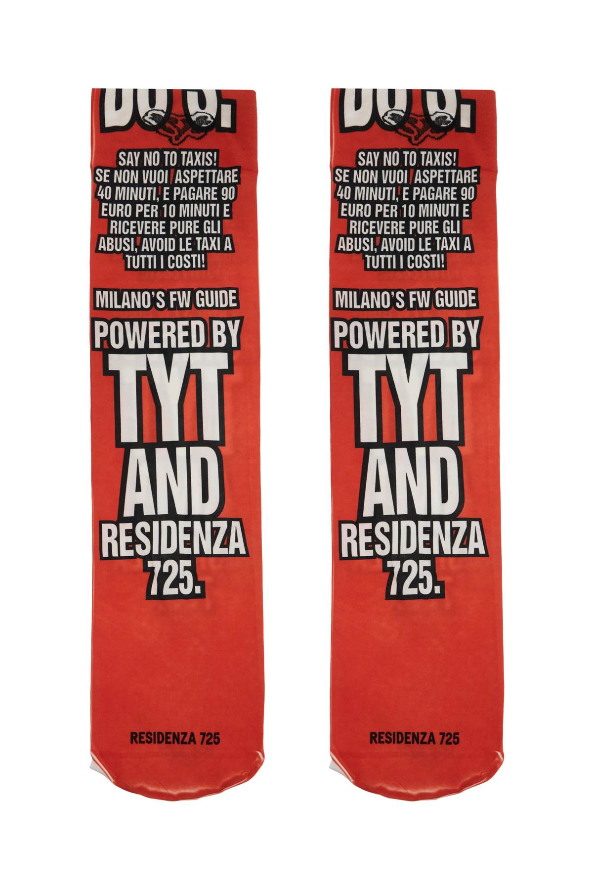 Shop Tyt Printed Socks  X Res In Red