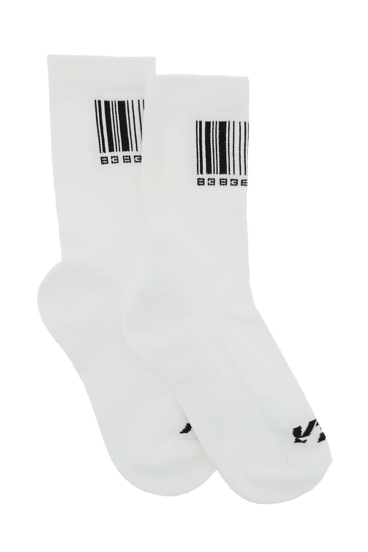 Shop Vtmnts Barcode Socks In White