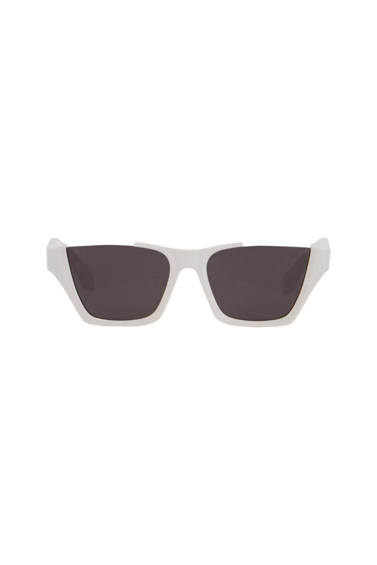 Shop Alaïa Half-circle Sunglasses For A Stylish And Modern In White