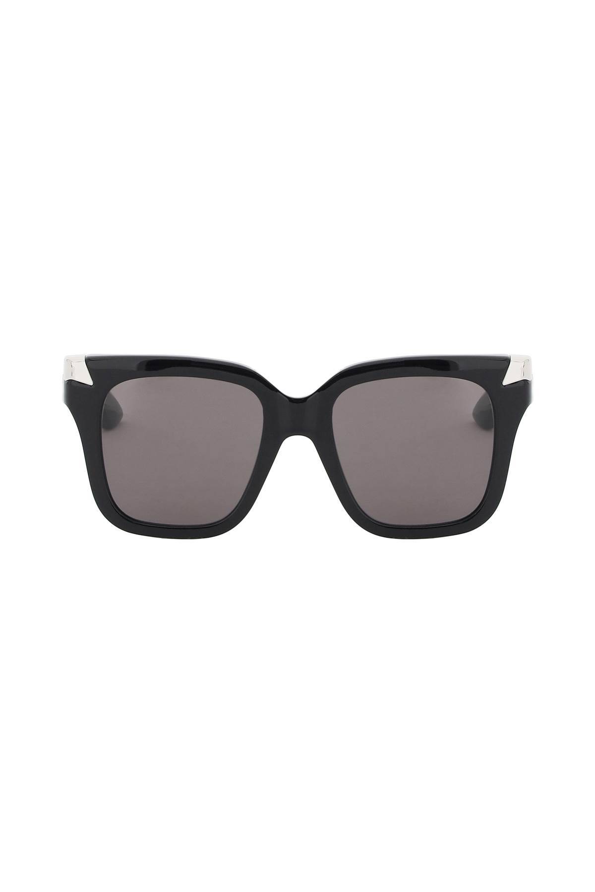 Shop Alexander Mcqueen "punk Oversized Sunglasses" In Black