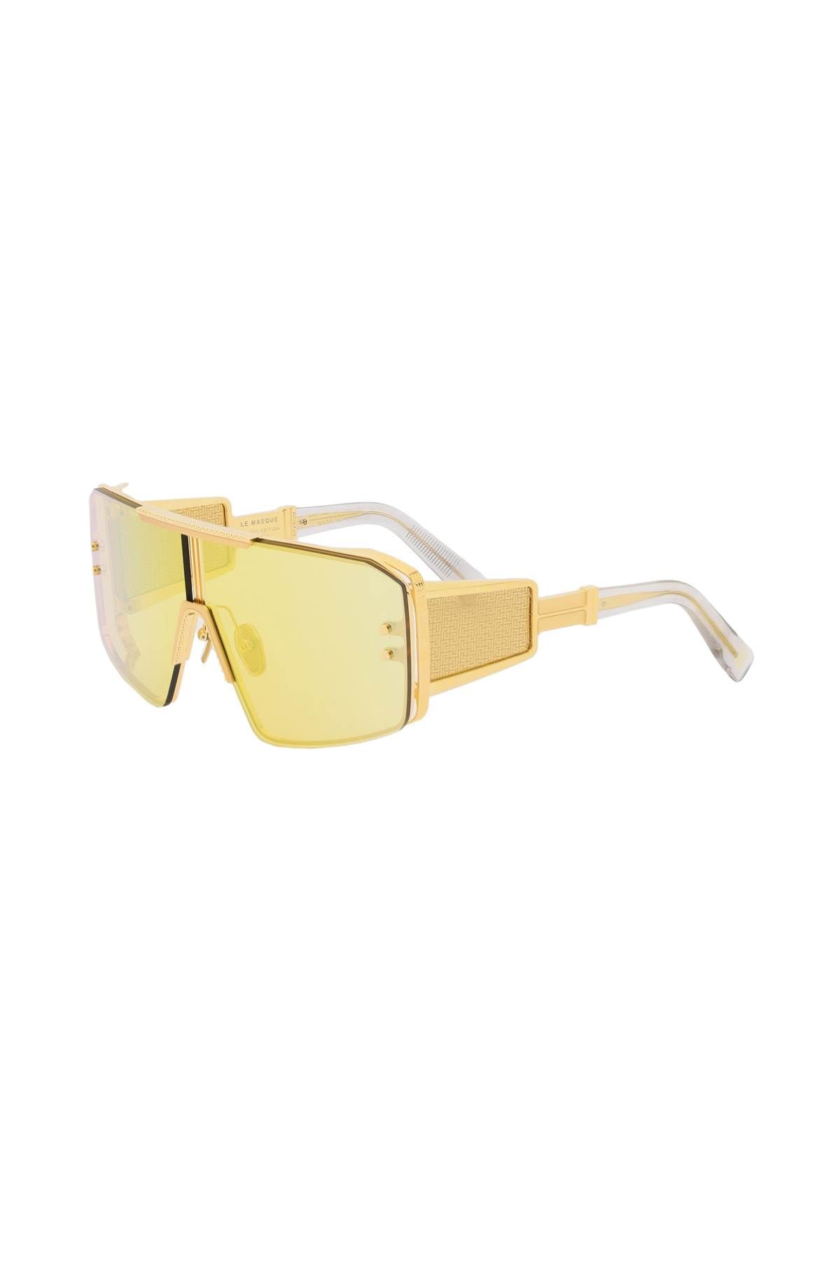 Shop Balmain Le Masque Sunglasses In Yellow
