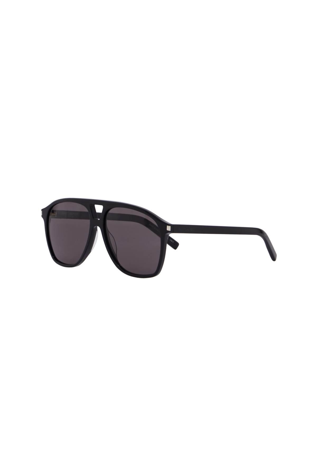 Shop Saint Laurent Ysl 596 Dune Sunglasses For In Black