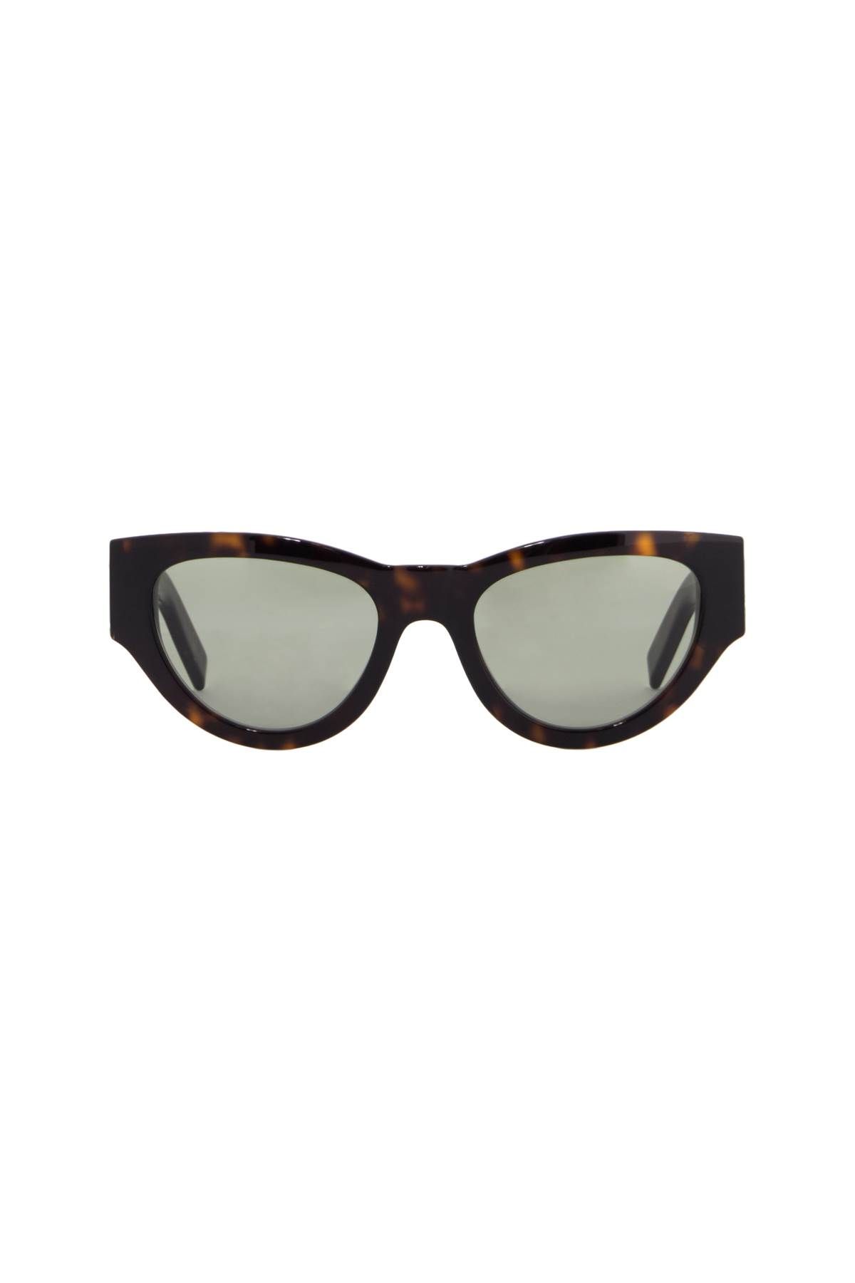 Shop Saint Laurent Sl M94 Sunglasses In Brown