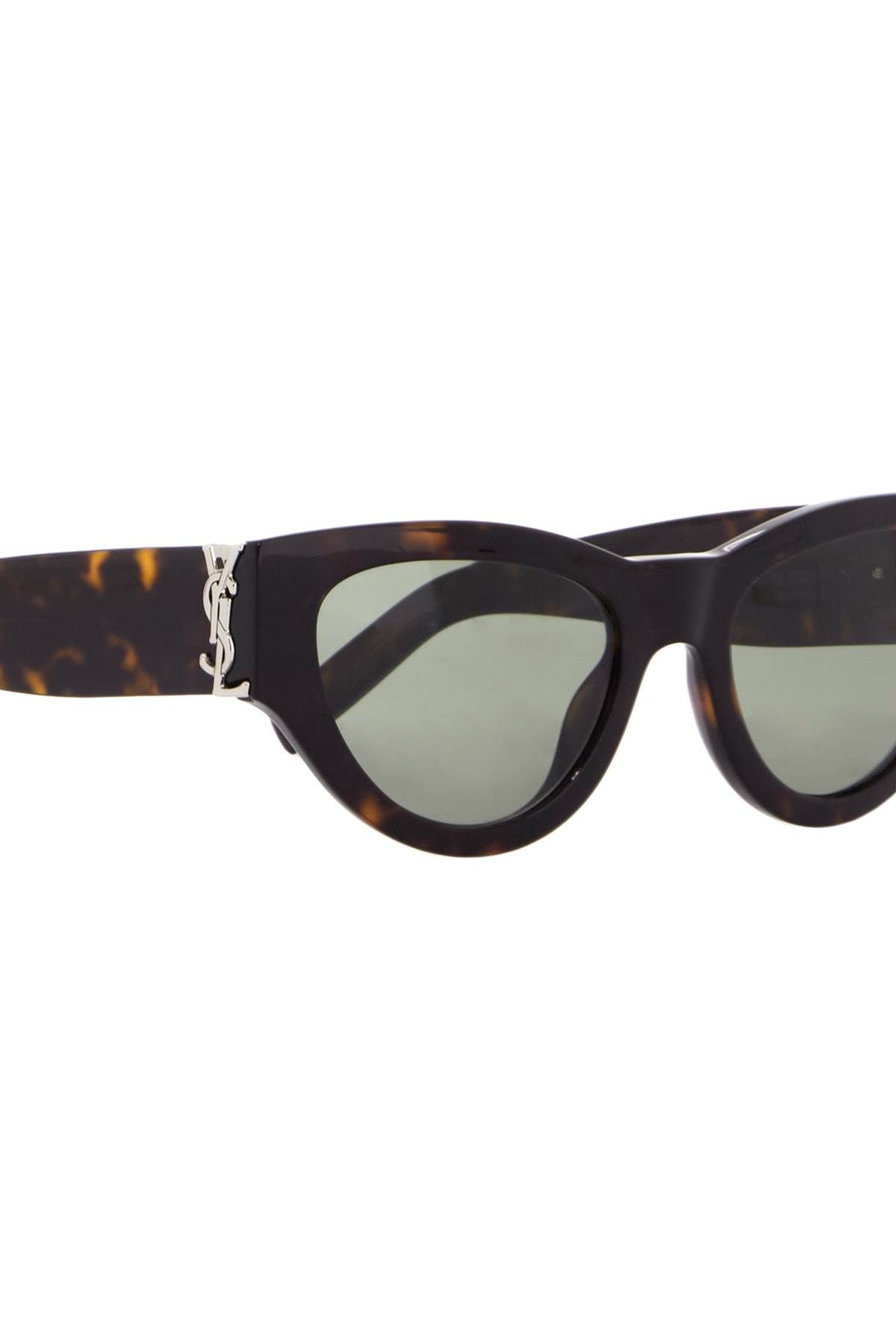 Shop Saint Laurent Sl M94 Sunglasses In Brown