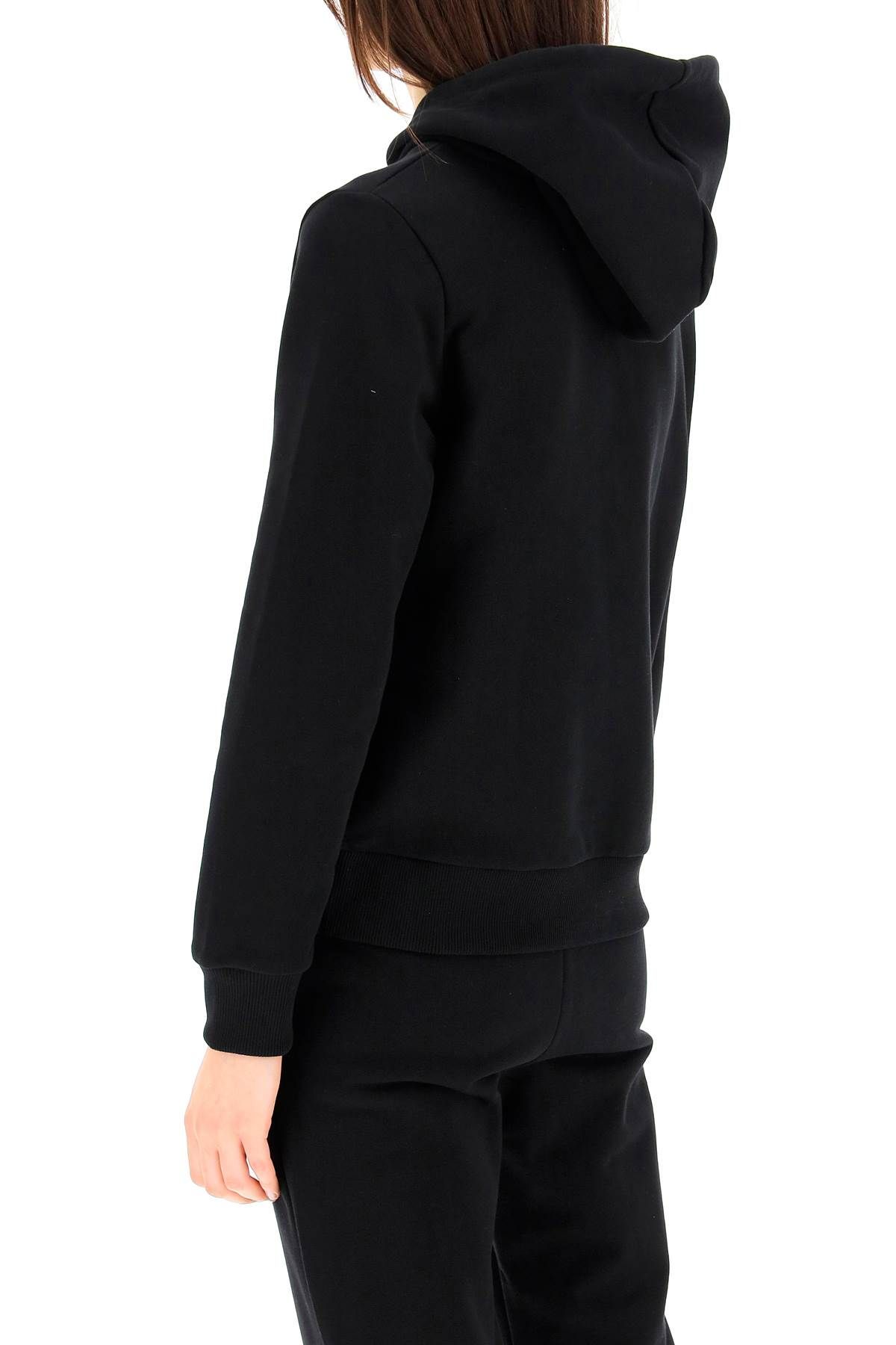 Shop Apc Hoodie With Logo Print In Black