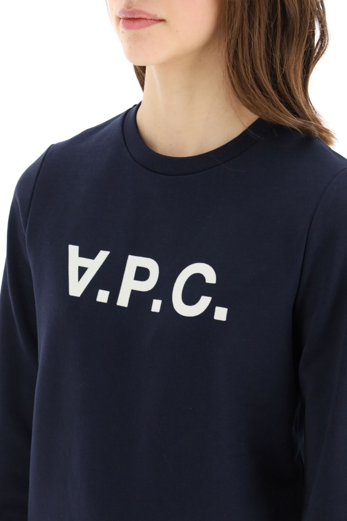 Shop Apc Sweatshirt Logo In Blue