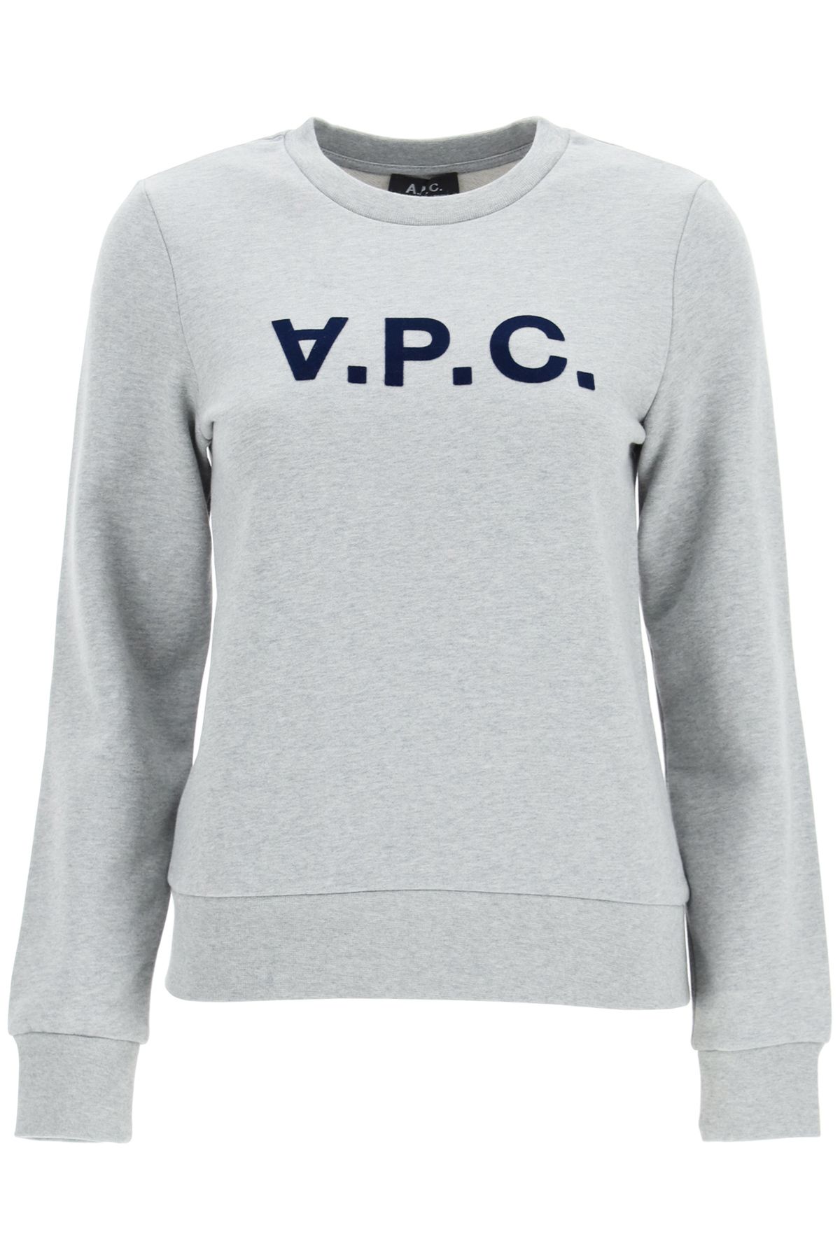 Shop Apc Sweatshirt Logo In Grey