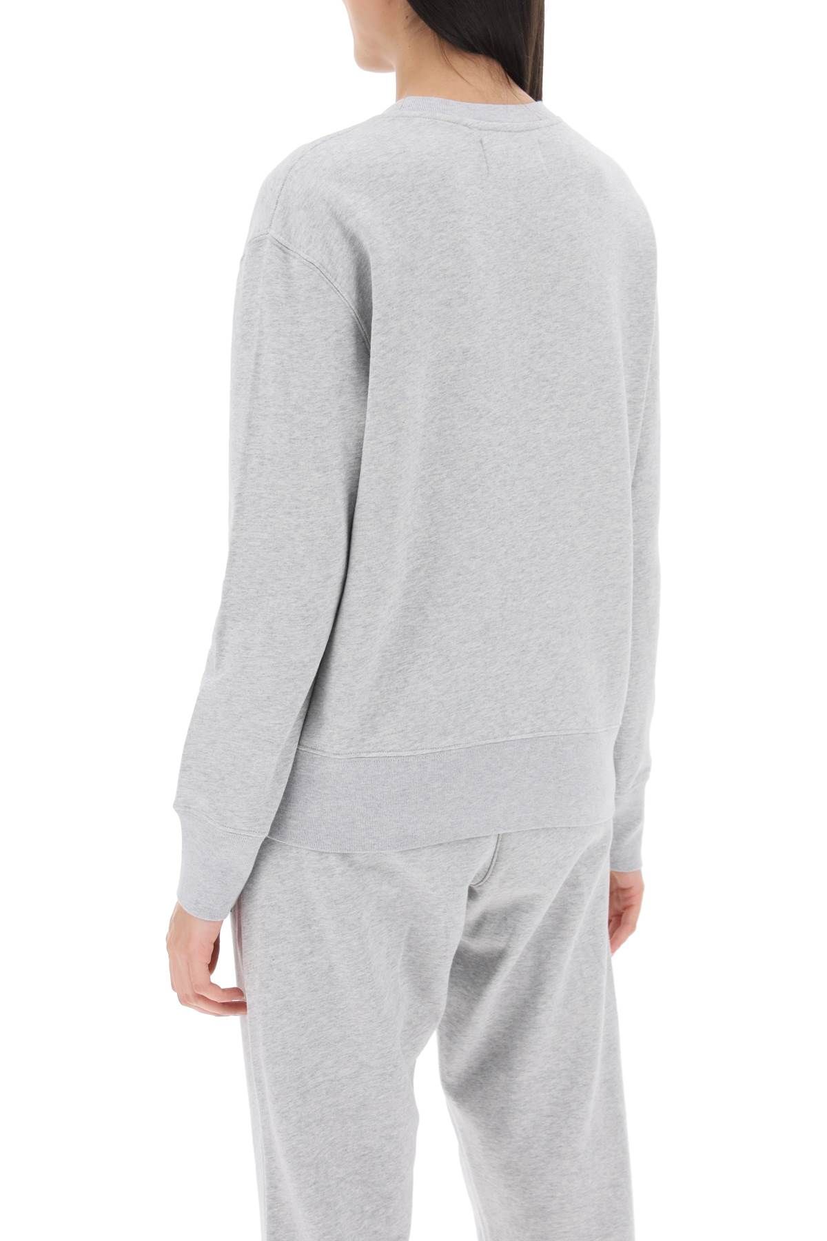 Shop Autry Sweatshirt With Maxi Logo Print In Grey