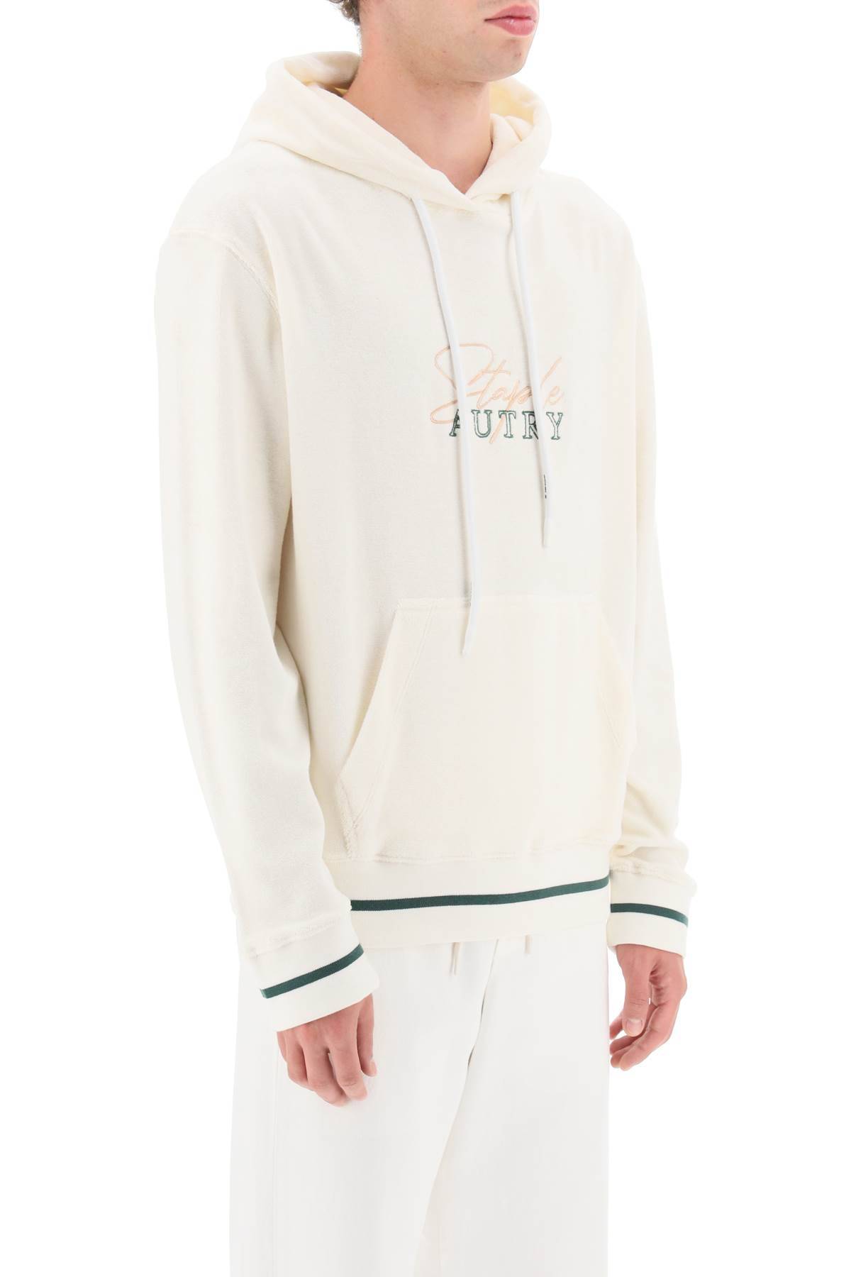 Shop Autry Jeff Staple Hoodie In White