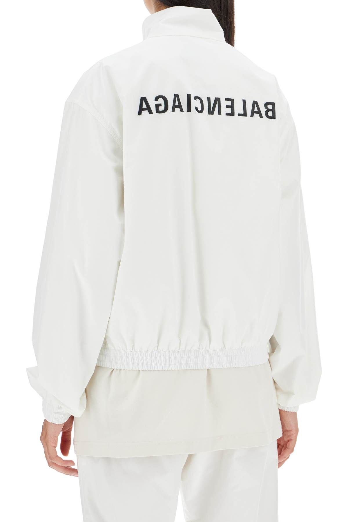 Shop Balenciaga "track Sweatshirt With Logo In White