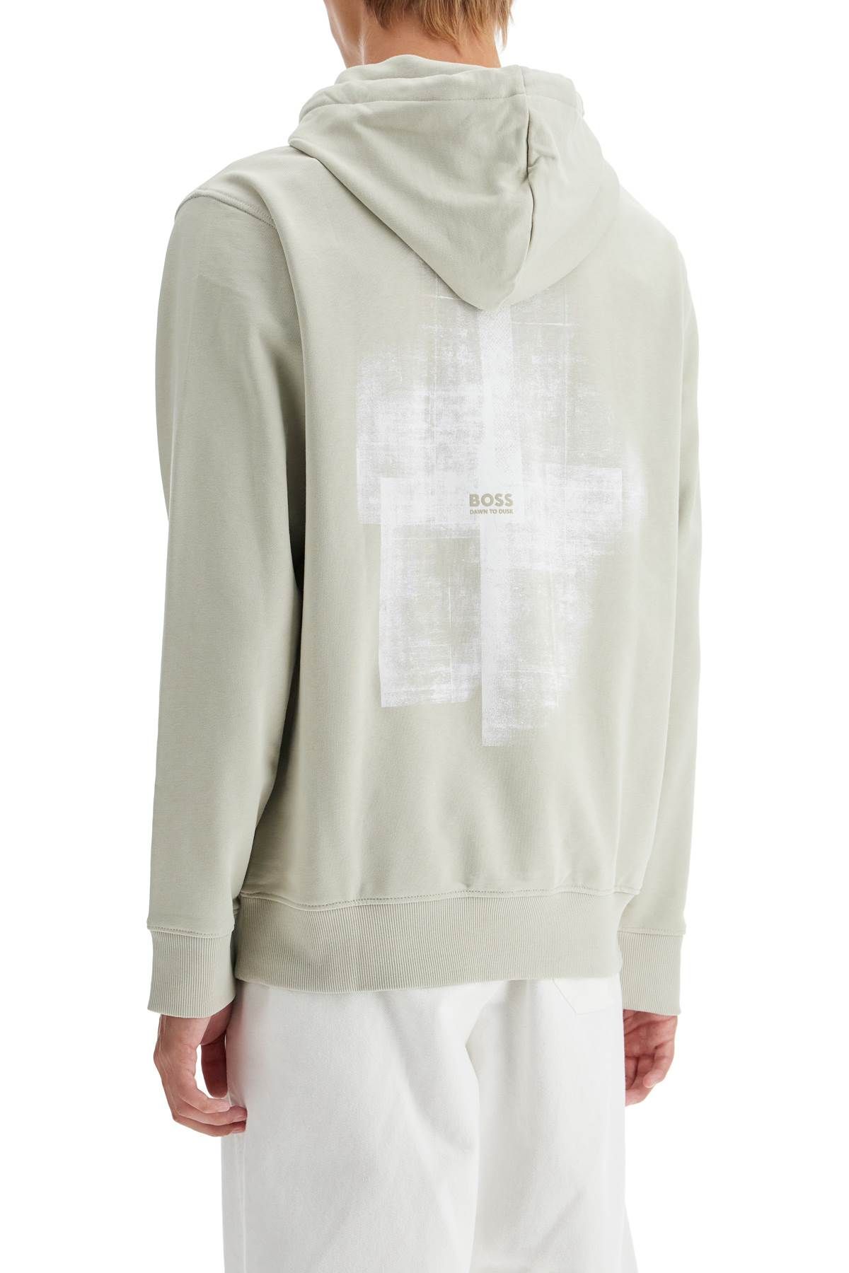 HUGO BOSS PRINTED HOODIE WITH HOOD 